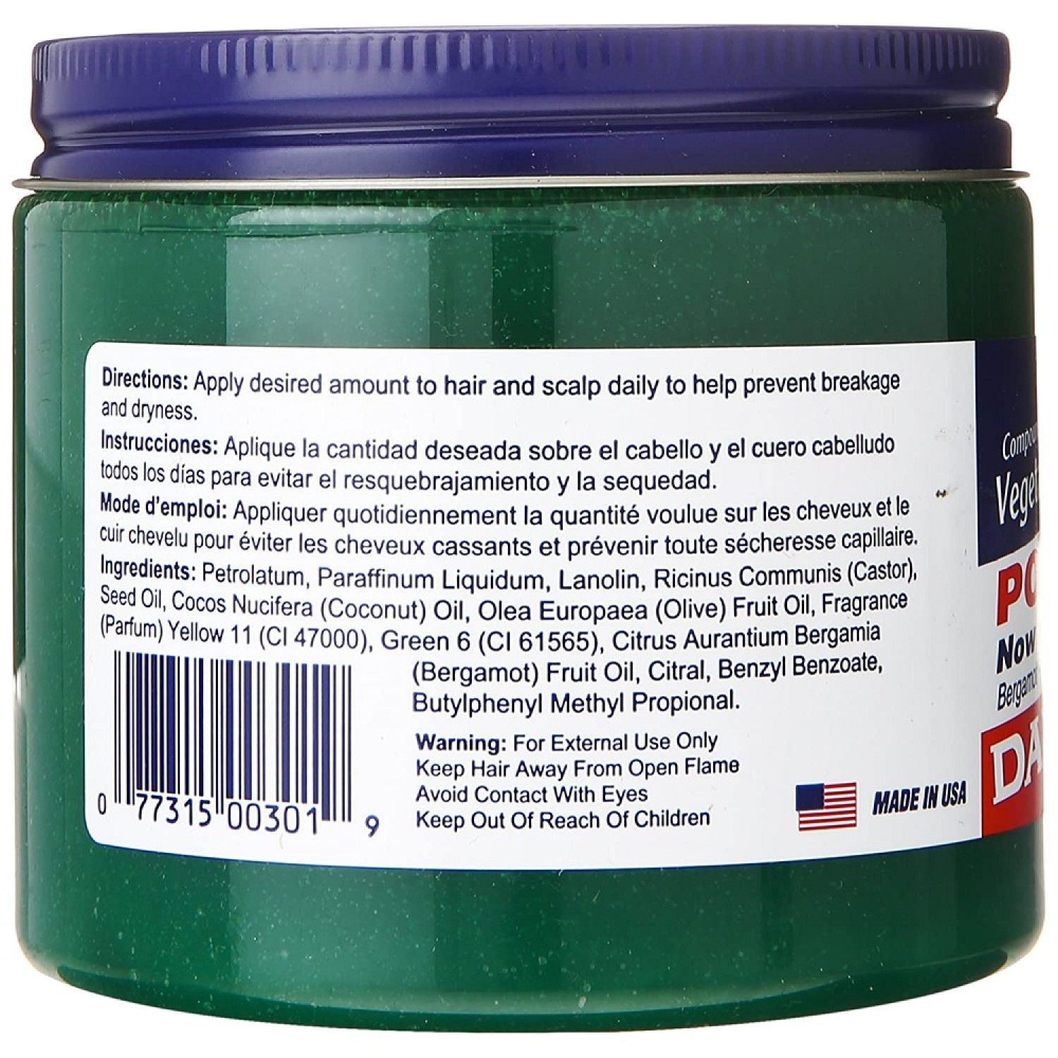 پماد حالت دهنده موی داکس Dax Pomade وزن 397 گرم پماد حالت دهنده موی داکس Dax Pomade وزن 397 گرم