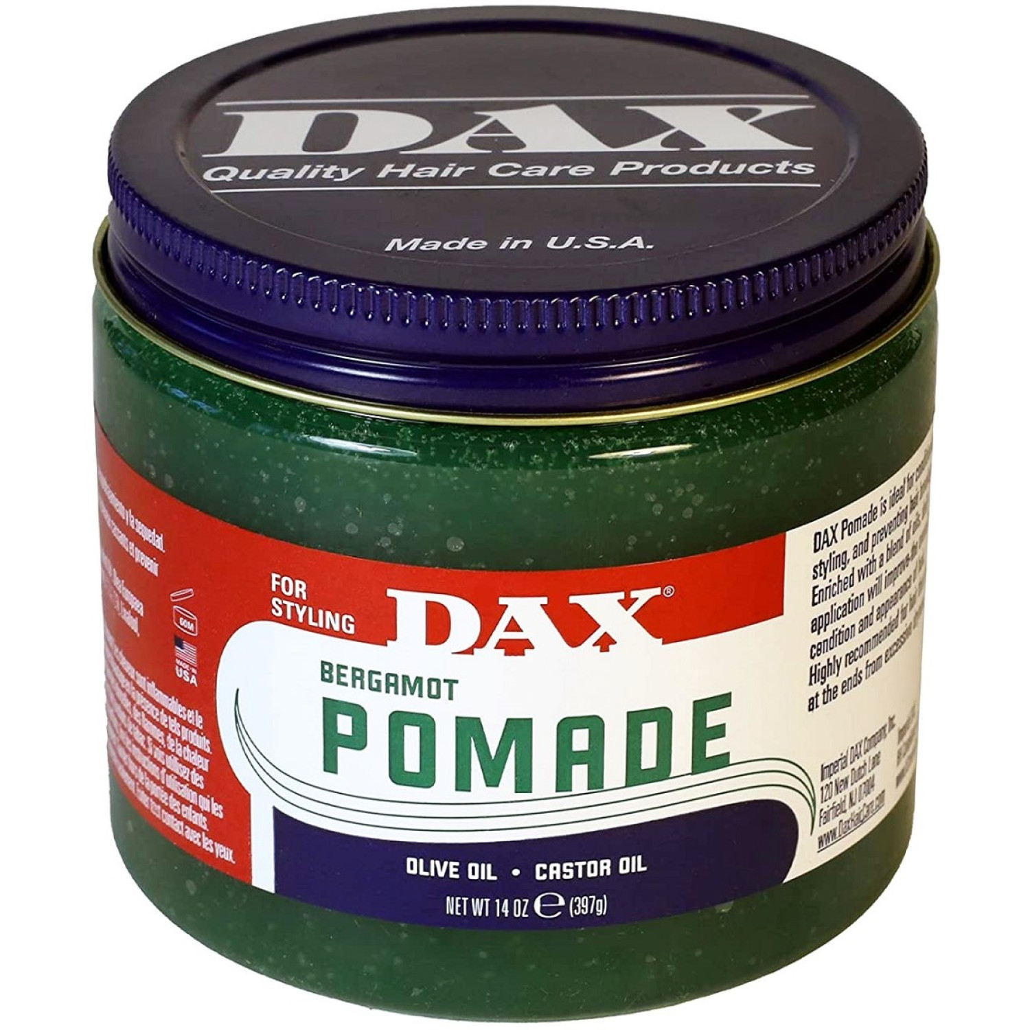 پماد حالت دهنده موی داکس Dax Pomade وزن 397 گرم پماد حالت دهنده موی داکس Dax Pomade وزن 397 گرم