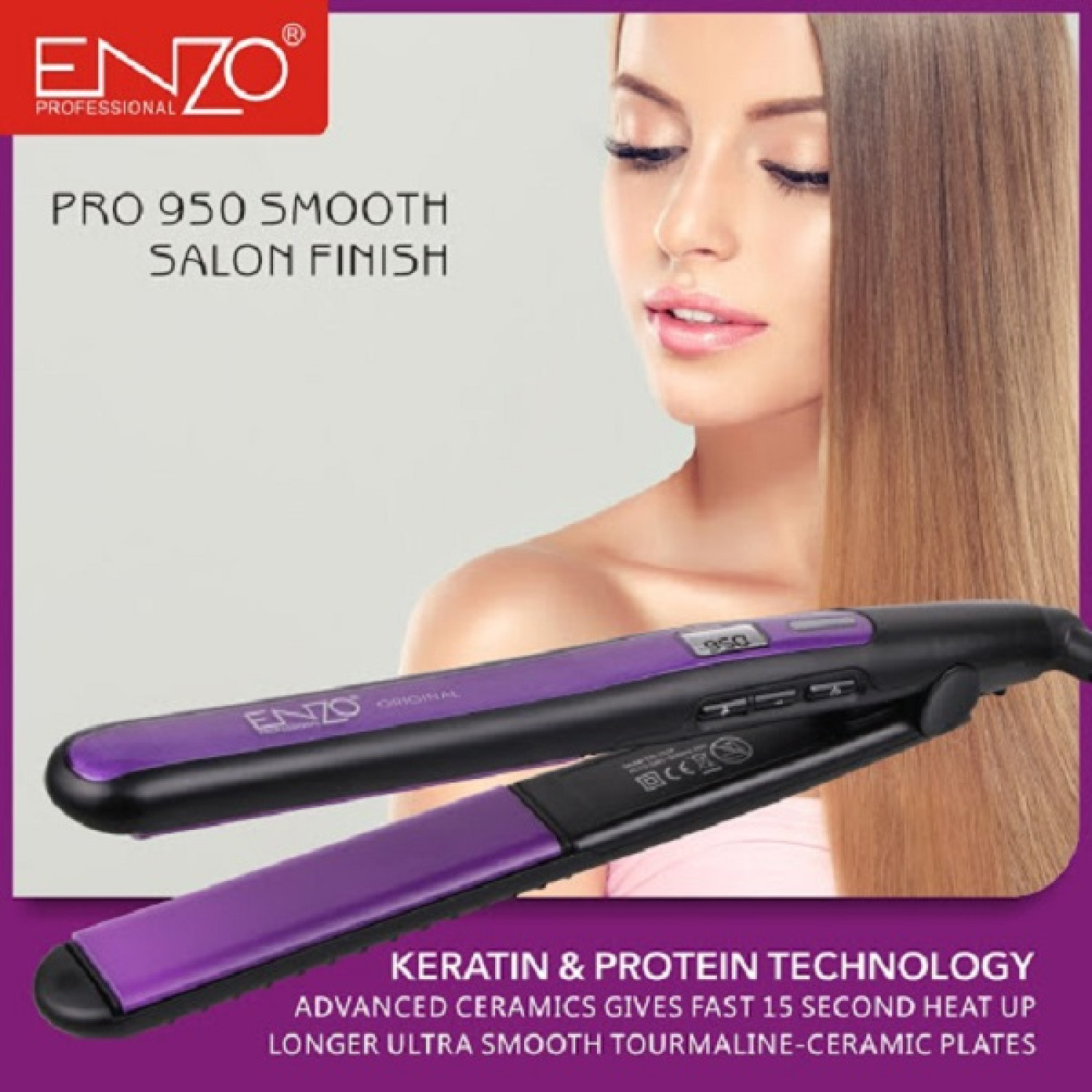 اتو موی انزو پروفشنال Enzo Pro 950 اتو موی انزو پروفشنال Enzo Pro 950