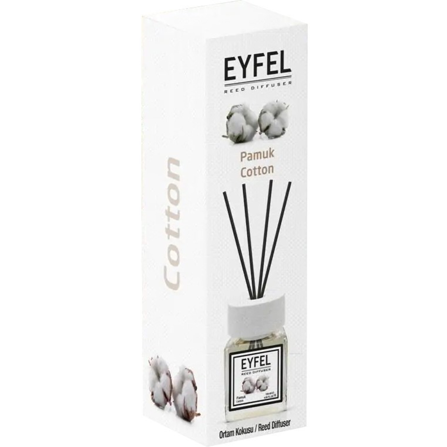 عطر خوشبوکننده اتاق ایفل رایحه کتان Eyfel Cotton حجم 120 میلی لیتر