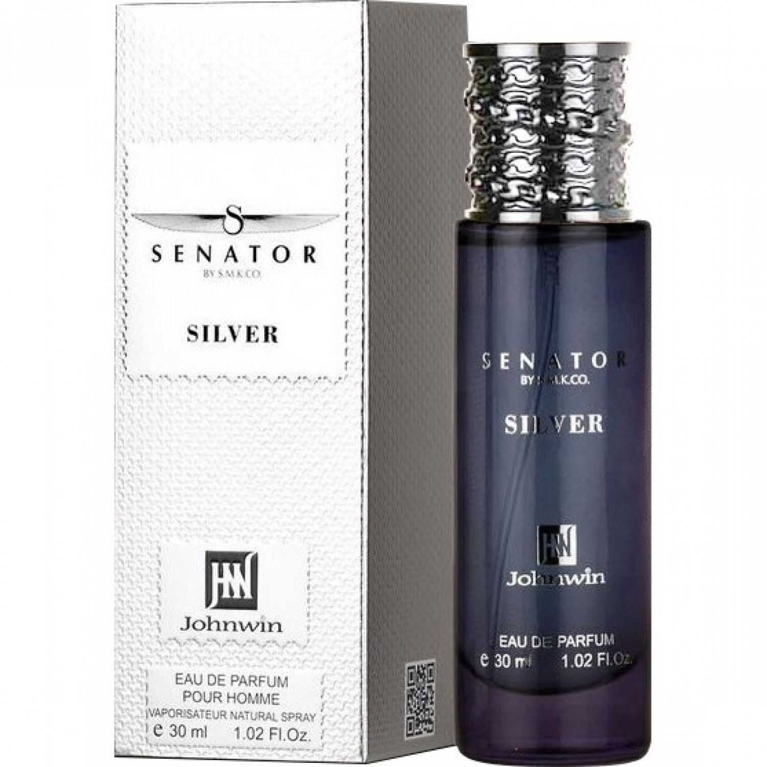 عطر مردانه جانوین رایحه سیلور سنت Johnwin Senator Silver حجم 30 میلی لیتر