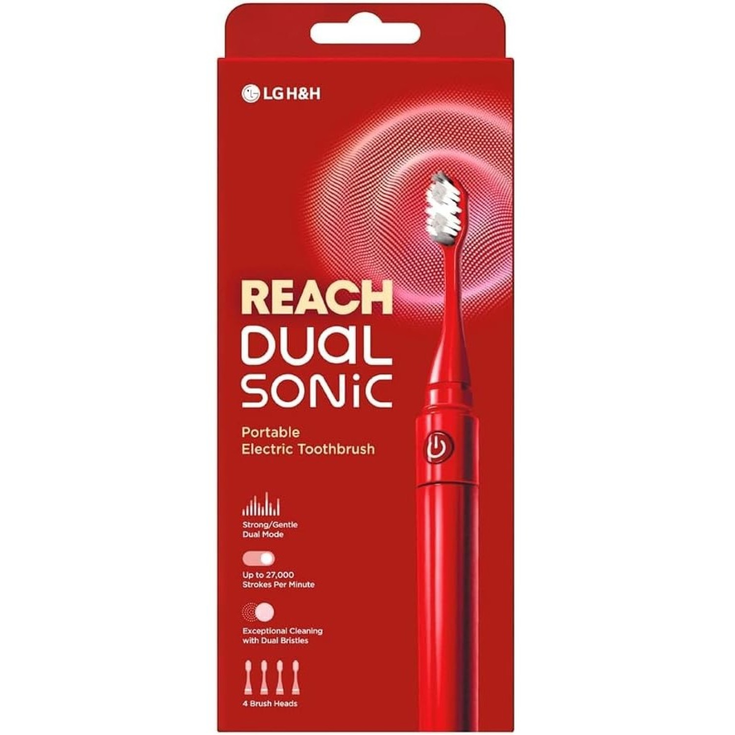 مسواک برقی ریچ دوال سونیک Reach Dual Sonic رنگ قرمز مسواک برقی ریچ دوال سونیک Reach Dual Sonic رنگ قرمز