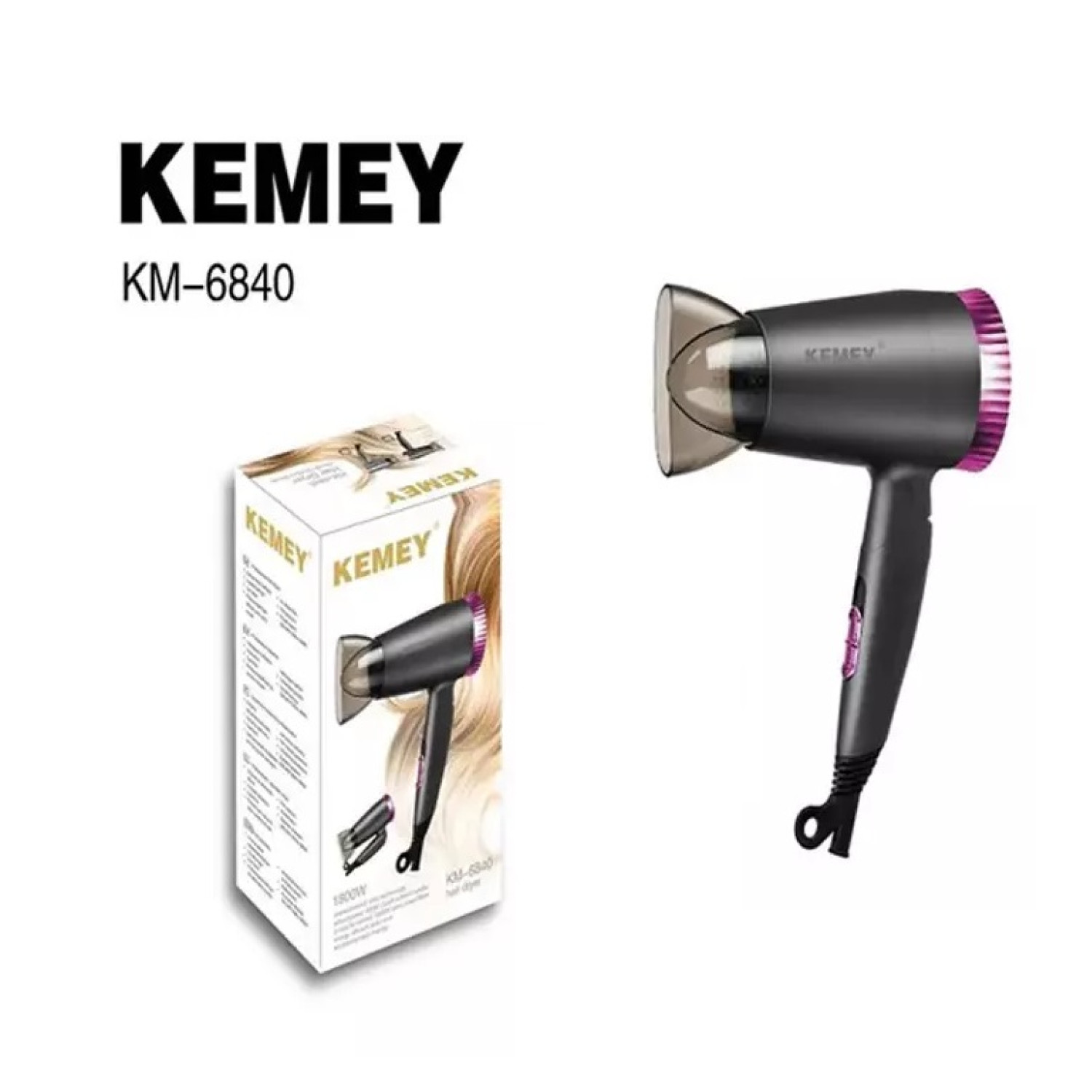 سشوار کمی Kemey KM-6840 سشوار کمی Kemey KM-6840