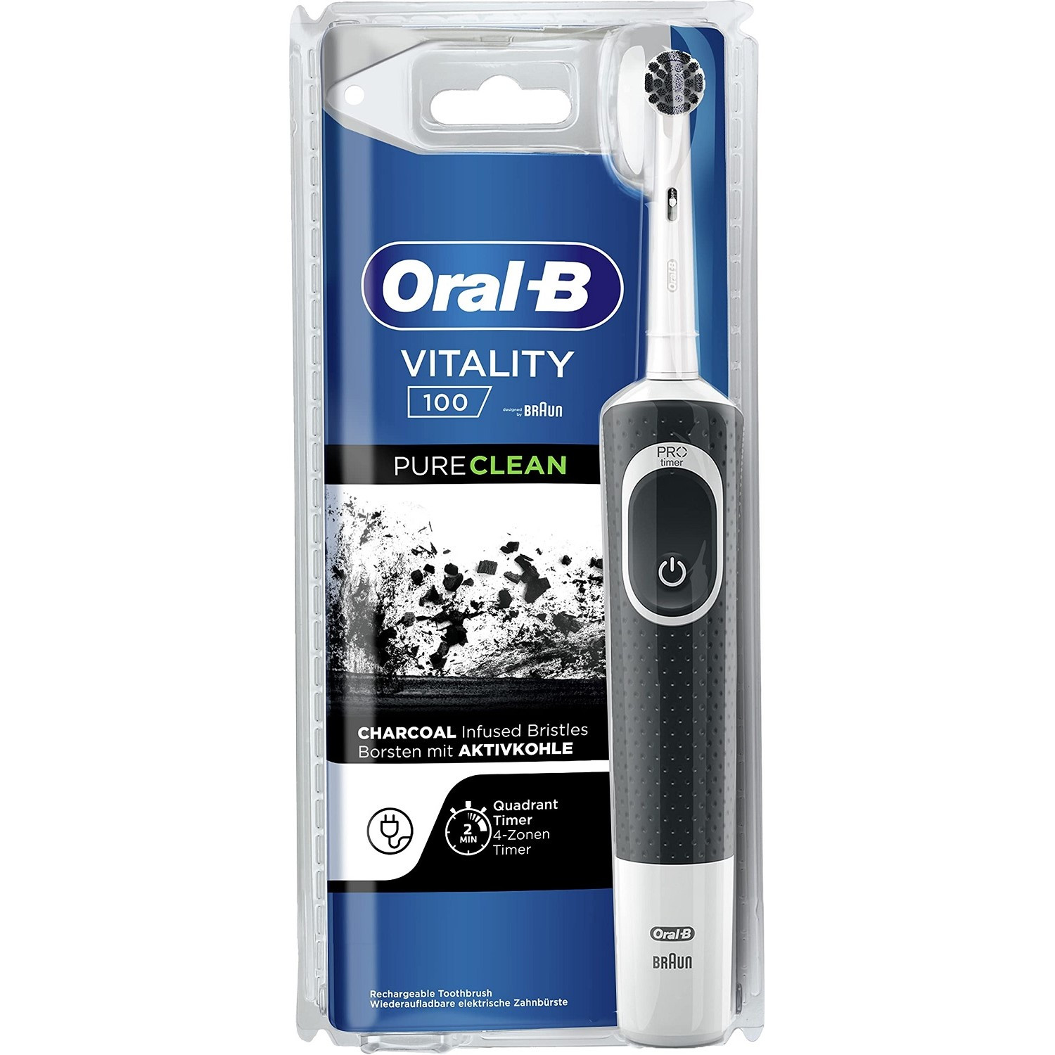 مسواک برقی اورال بی ویتالیتی Oral-B Vitality 100 Pure Clean مسواک برقی اورال بی ویتالیتی Oral-B Vitality 100 Pure Clean