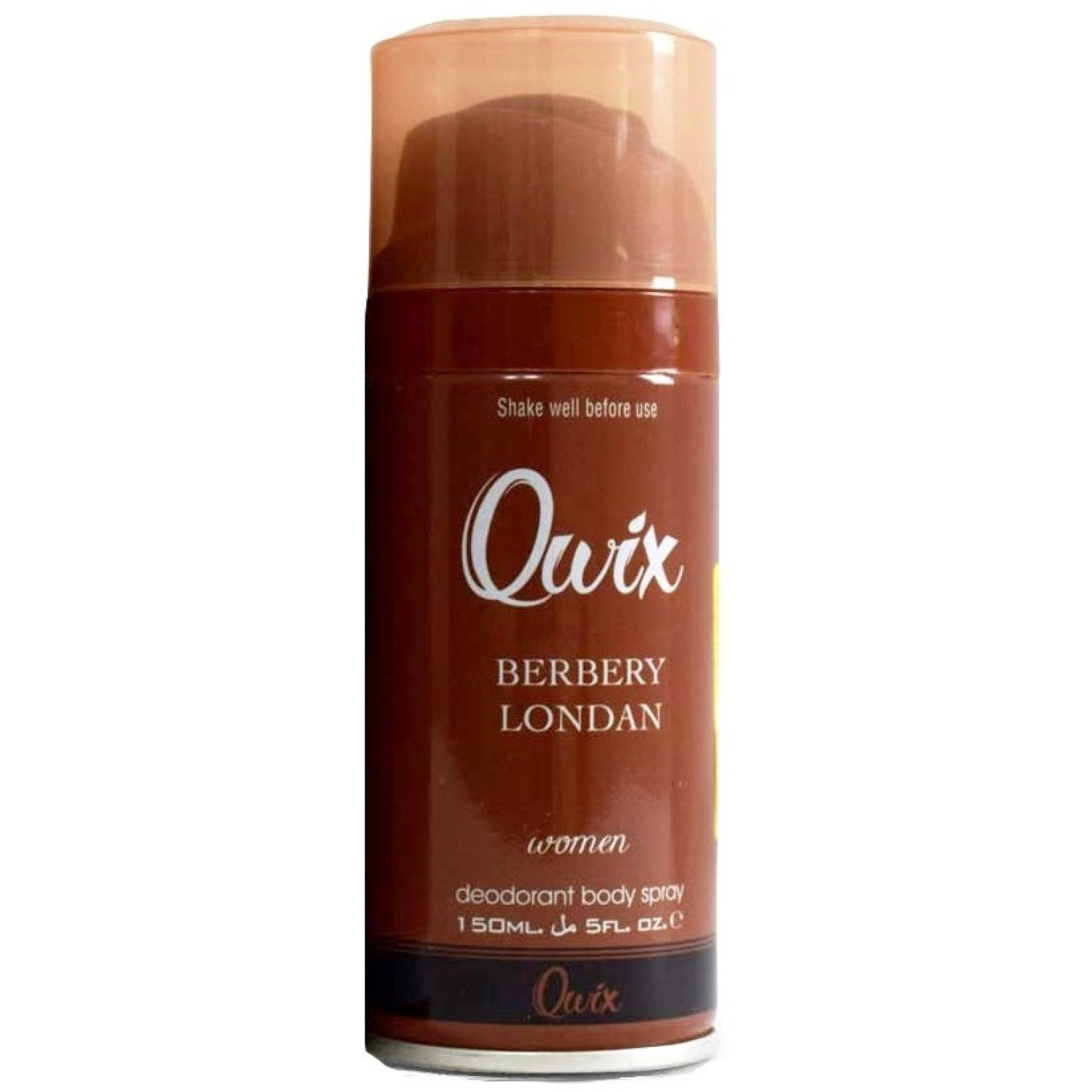 اسپری خوشبوکننده بدن زنانه کوئیکس رایحه عطر بربری لندن Qwix Body Spray