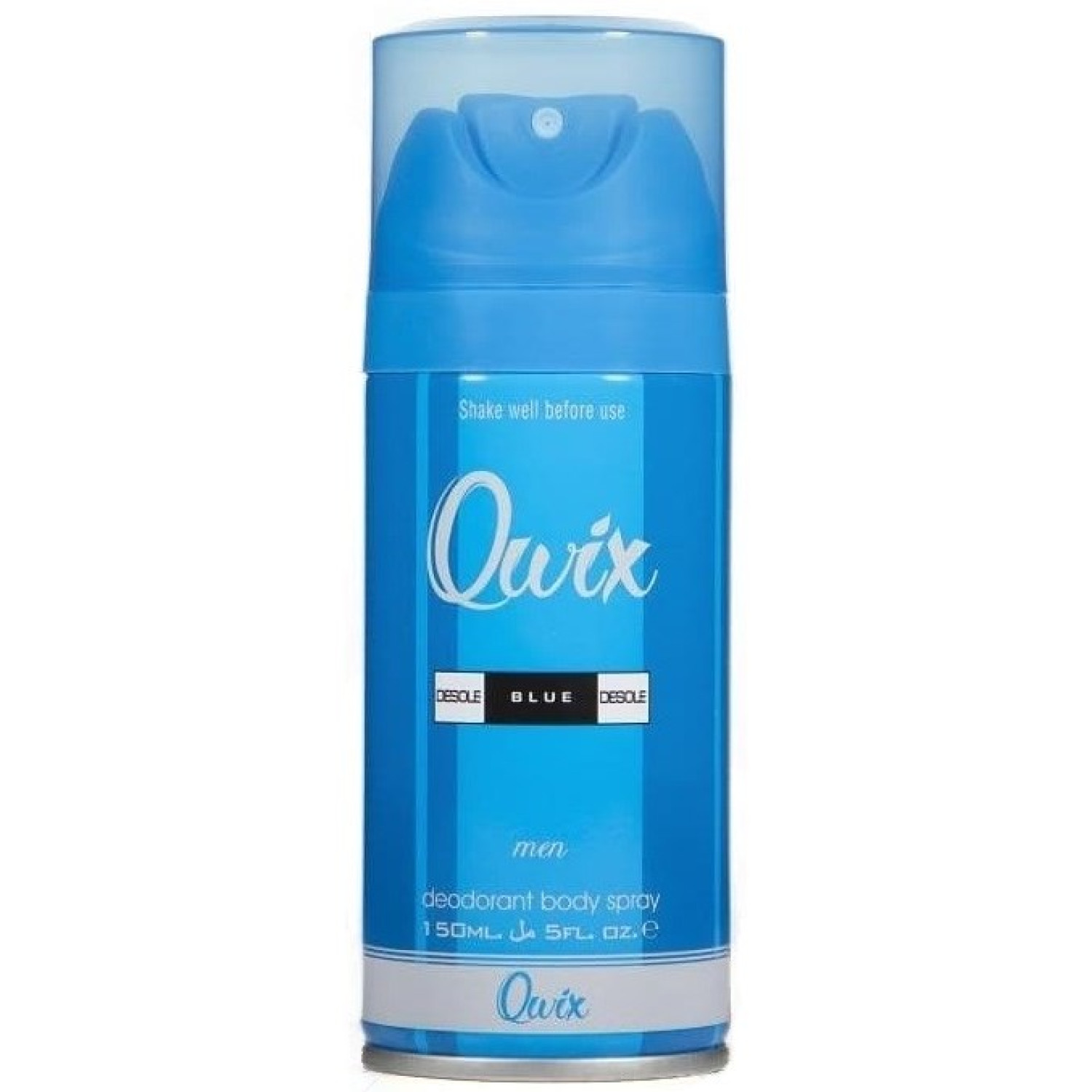 اسپری خوشبوکننده بدن مردانه کوئیکس رایحه عطر دانهیل بلو دیزایر Qwix Body Spray