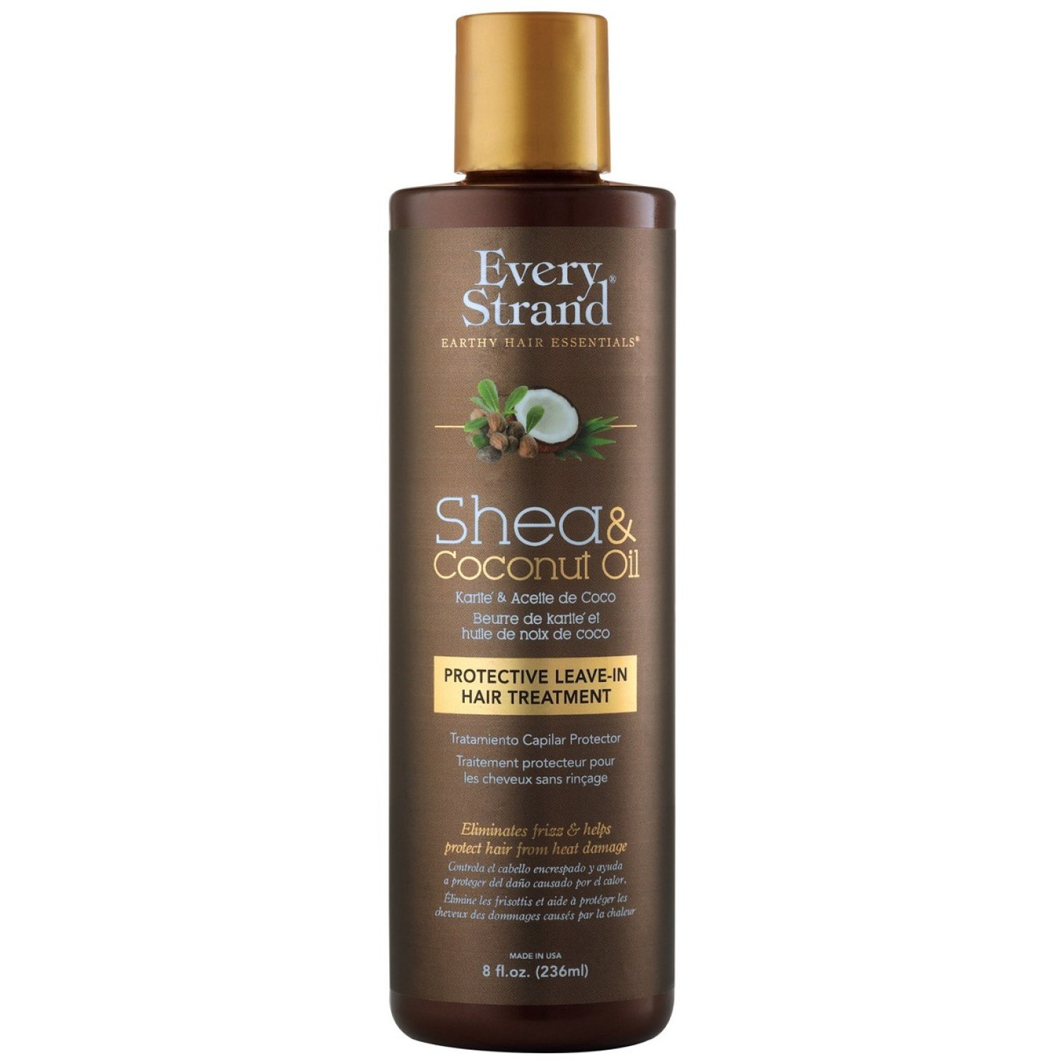کرم موی آبرسان شی و روغن نارگیل اوری استرند Every Strand Protective Leave-In حجم 236 میل کرم موی آبرسان شی و روغن نارگیل اوری استرند Every Strand Protective Leave-In حجم 236 میل