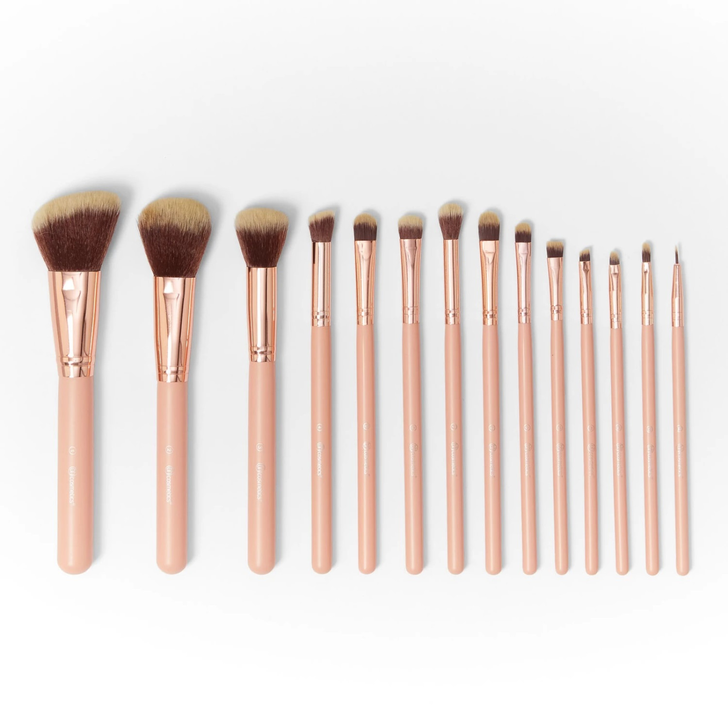 ست 14 عددی براش آرایشی BH Cosmetics به همراه کیف ست 14 عددی براش آرایشی BH Cosmetics به همراه کیف
