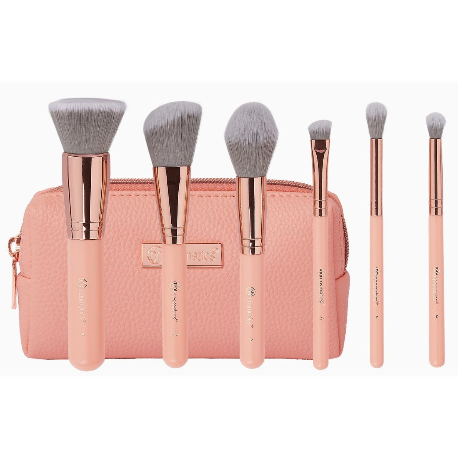 ست 6 عددی براش آرایشی بی اچ کازمتیکس BH Cosmetics Petite Chic به همراه کیف ست 6 عددی براش آرایشی بی اچ کازمتیکس BH Cosmetics Petite Chic به همراه کیف