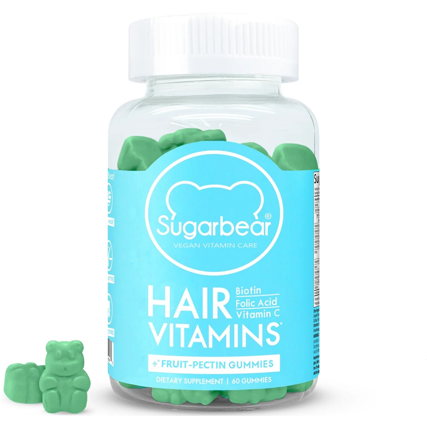 مکمل مولتی ویتامین تقویت موی شوگربیرهیر Sugarbearhair Hair Vitamins جعبه 60 عددی مکمل مولتی ویتامین تقویت موی شوگربیرهیر Sugarbearhair Hair Vitamins جعبه 60 عددی
