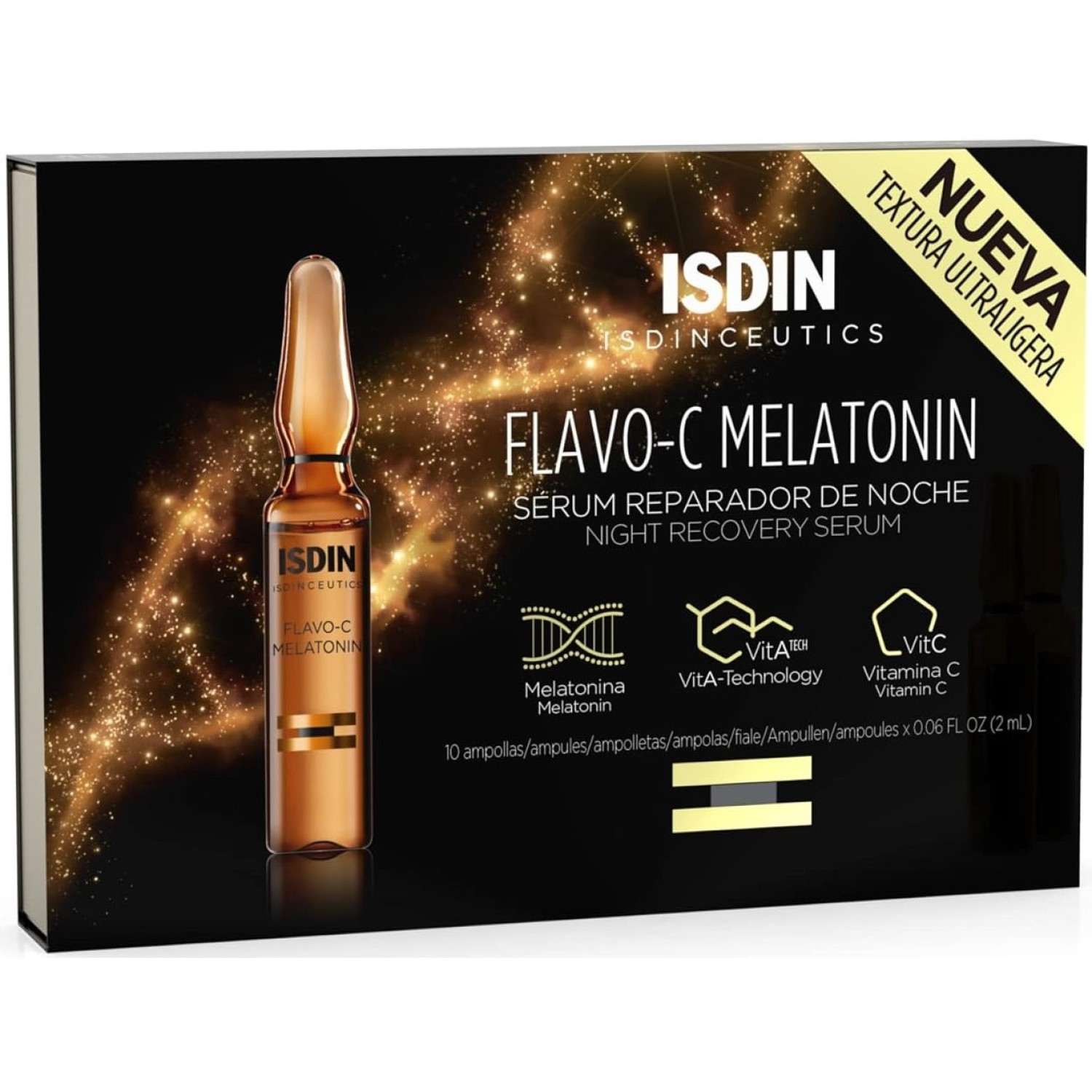سرم بازسازی کننده شب ایزدین Isdin Flavo-C Melatonin بسته 10 عددی سرم بازسازی کننده شب ایزدین Isdin Flavo-C Melatonin بسته 10 عددی