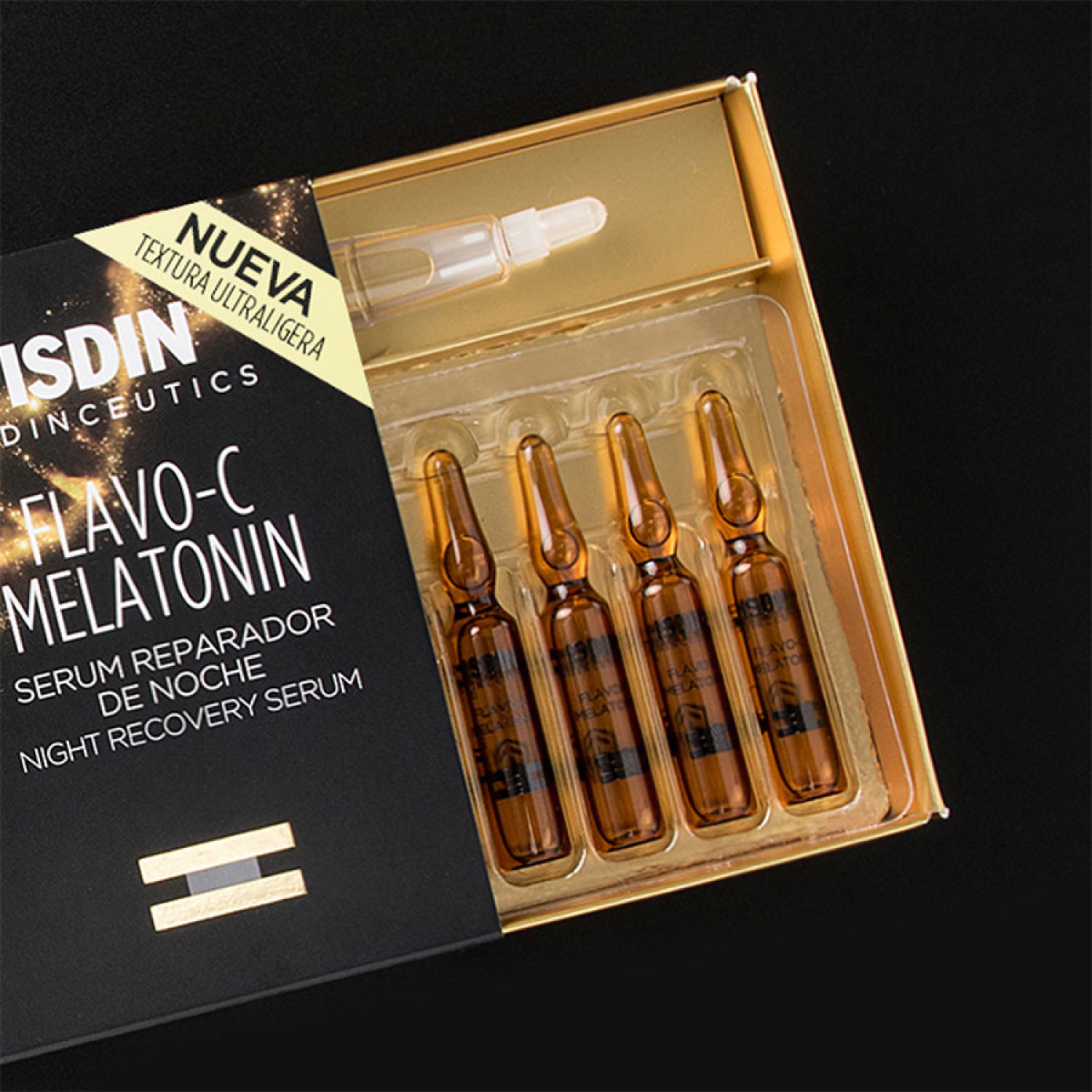 سرم بازسازی کننده شب ایزدین Isdin Flavo-C Melatonin بسته 10 عددی سرم بازسازی کننده شب ایزدین Isdin Flavo-C Melatonin بسته 10 عددی