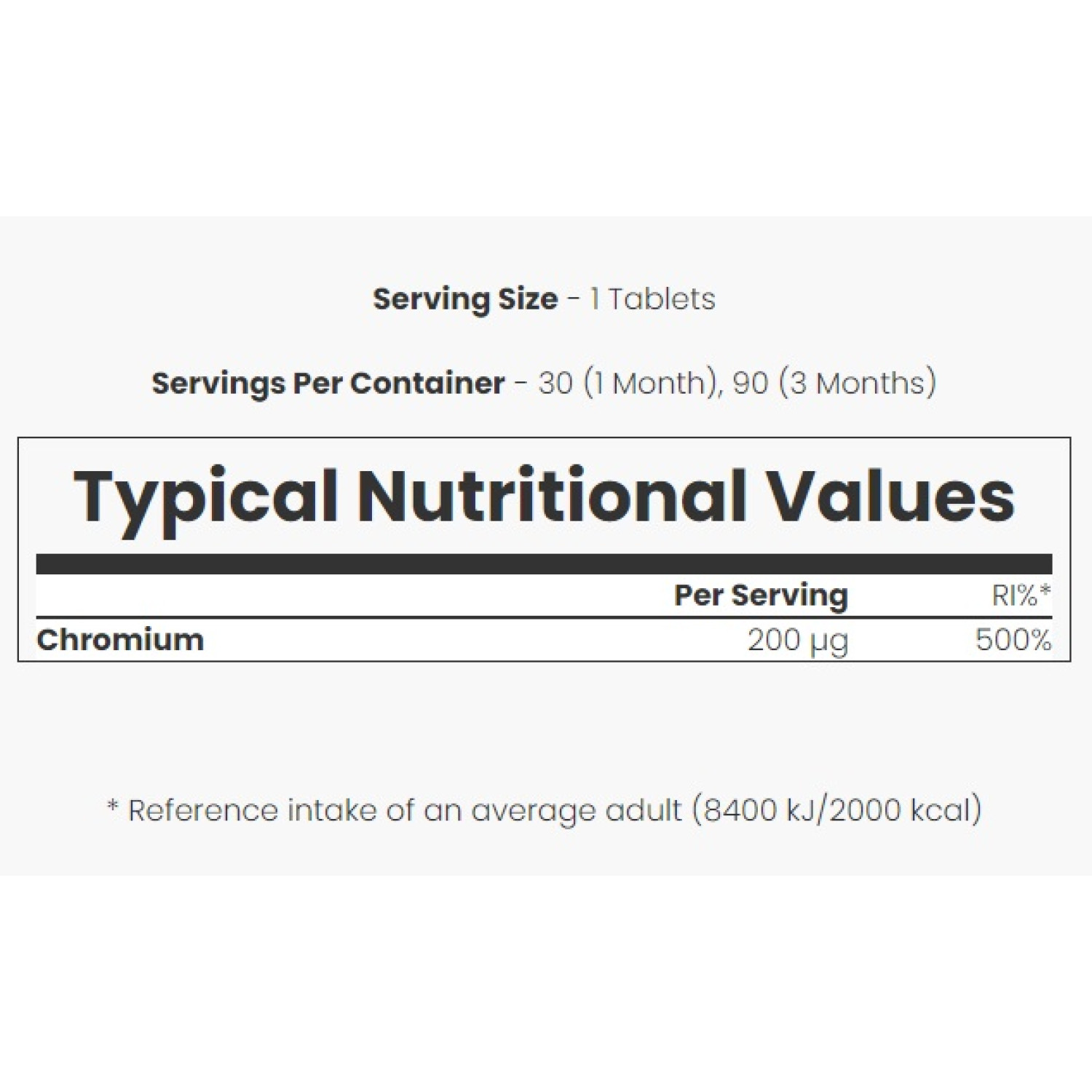 مکمل کرومیوم پیکولینات مای ویتامینز Myvitamins Chromium Picolinate تعداد 180 عدد
