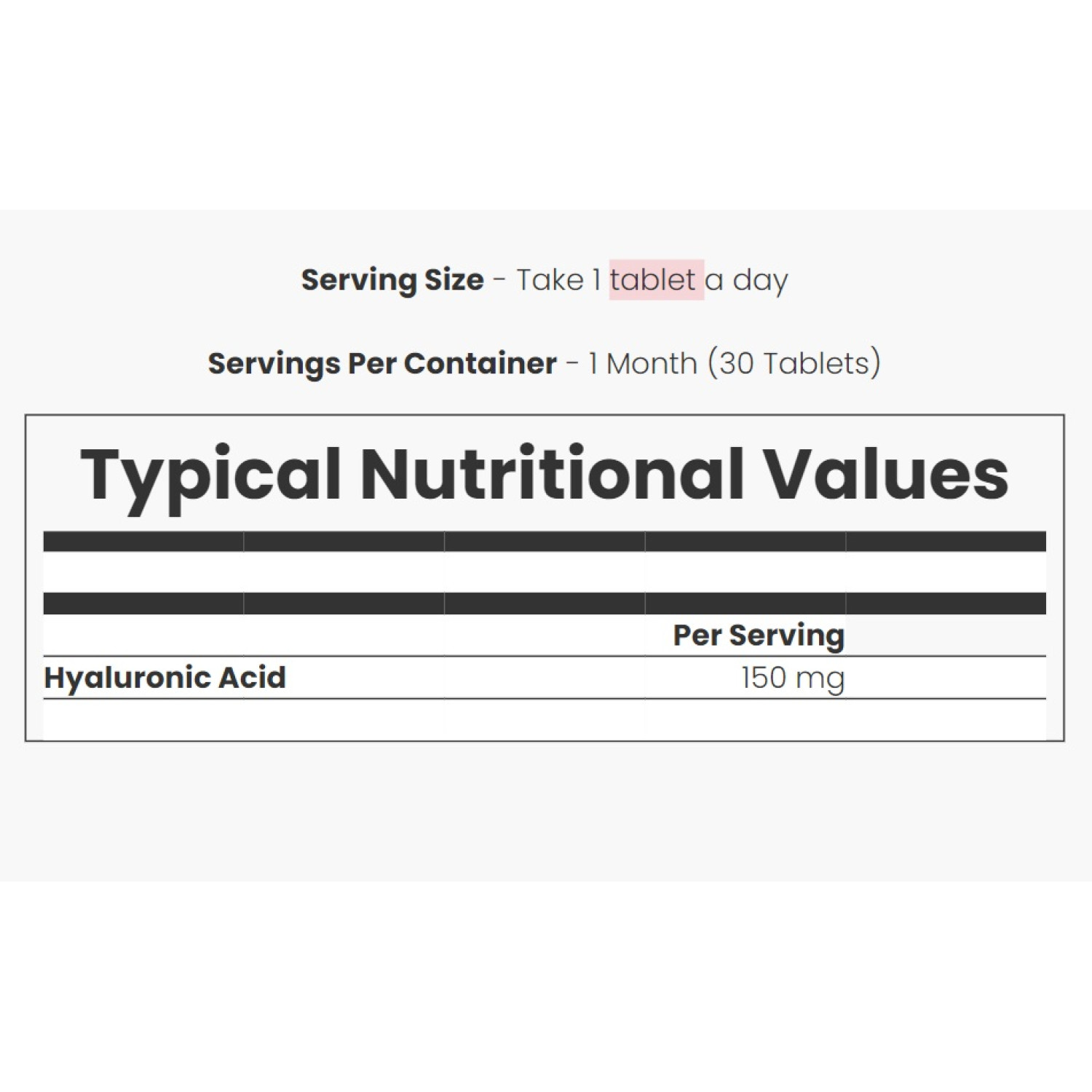 مکمل هیالورونیک اسید مای ویتامینز Myvitamins Hyaluronic Acid تعداد 60 عدد مکمل هیالورونیک اسید مای ویتامینز Myvitamins Hyaluronic Acid تعداد 60 عدد