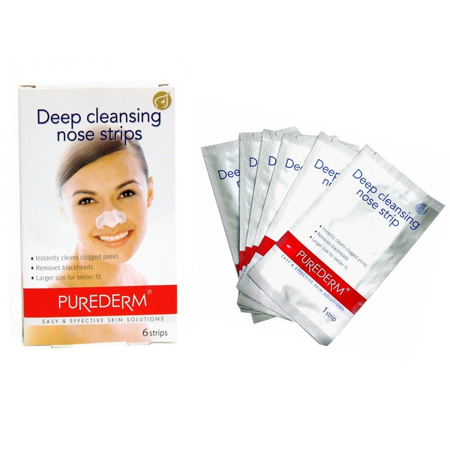 چسب پاک کننده بینی پیوردرم Purederm Deep Cleansing Nose Strip بسته 6 عددی چسب پاک کننده بینی پیوردرم Purederm Deep Cleansing Nose Strip بسته 6 عددی