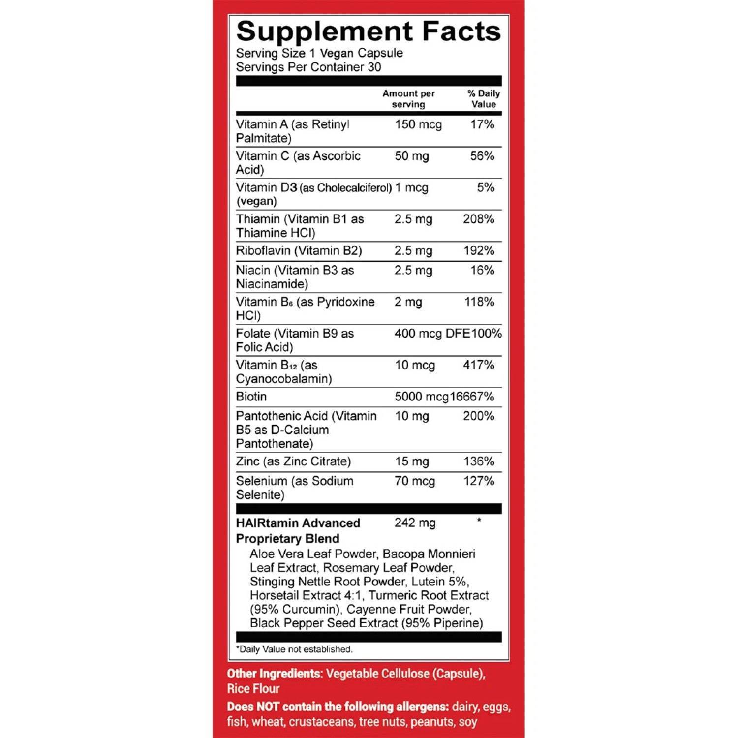 مکمل مولتی ویتامین تقویت موی هیرتامین Hairtamin Advanced Formula تعداد 30 عدد مکمل مولتی ویتامین تقویت موی هیرتامین Hairtamin Advanced Formula تعداد 30 عدد