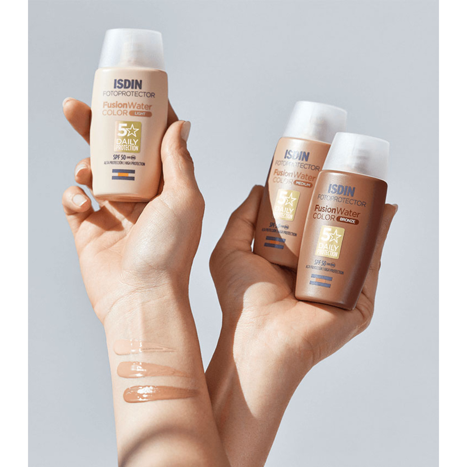 ضدآفتاب رنگ روشن ایزدین فیوژن واتر Isdin Fusion Water Light SPF50 حجم 50 میلی لیتر ضدآفتاب رنگ روشن ایزدین فیوژن واتر Isdin Fusion Water Light SPF50 حجم 50 میلی لیتر