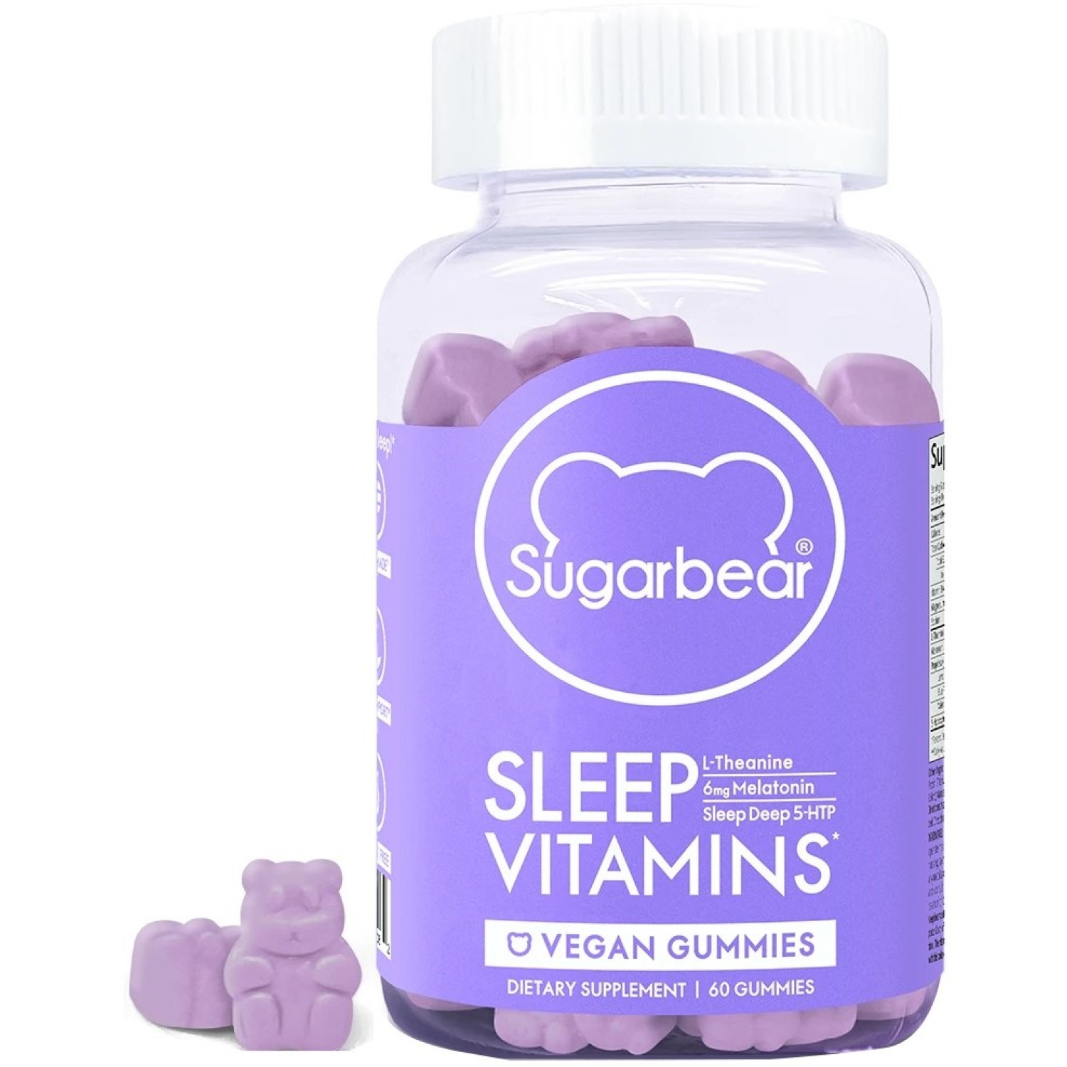 مکمل مولتی ویتامین بهبود خواب شوگربیر Sugarbear Sleep Vitamins تعداد 60 عددی مکمل مولتی ویتامین بهبود خواب شوگربیر Sugarbear Sleep Vitamins تعداد 60 عددی