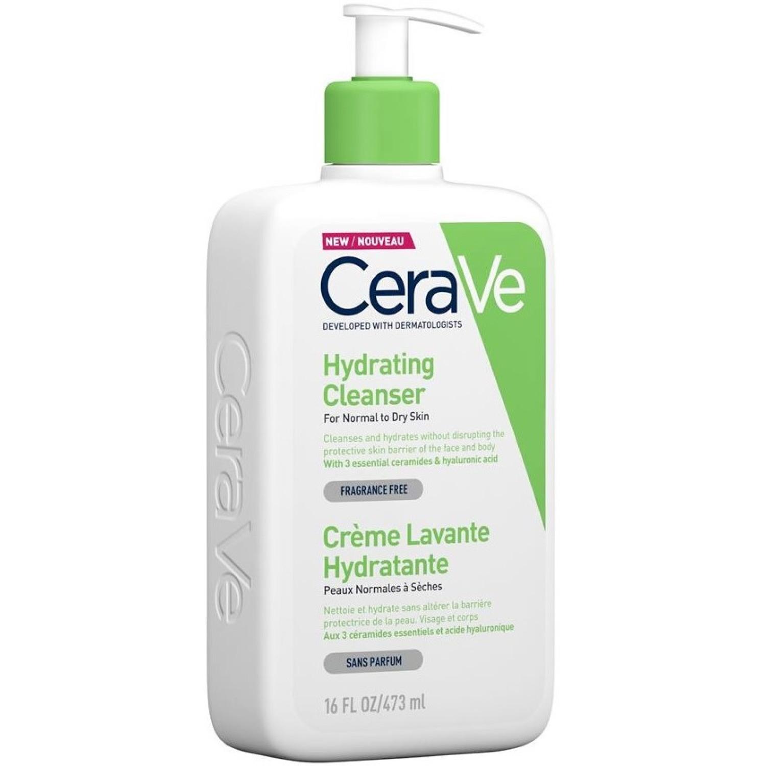 کرم شوینده پوست نرمال و خشک سراوی CeraVe Hydrating Cleanser حجم 473 میلی لیتر کرم شوینده پوست نرمال و خشک سراوی CeraVe Hydrating Cleanser حجم 473 میلی لیتر