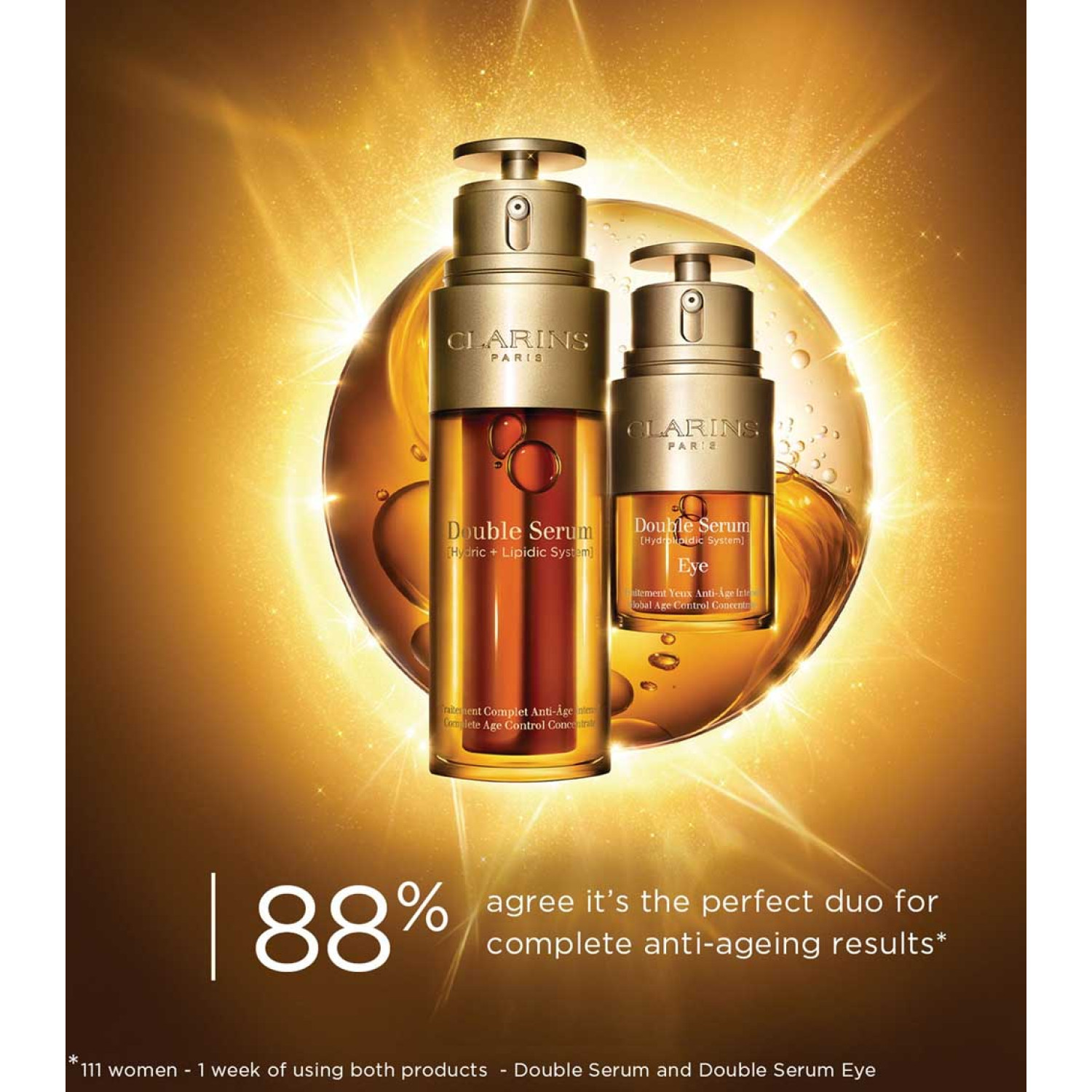 سرم کنستانتره ضدپیری و جوان کننده کلارنس Clarins Double Serum حجم 50 میلی لیتر سرم کنستانتره ضدپیری و جوان کننده کلارنس Clarins Double Serum حجم 50 میلی لیتر