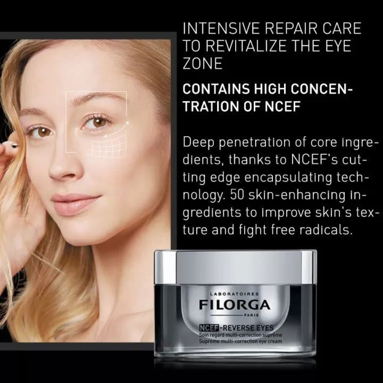 کرم جوانسازی دور چشم فیلورگا ریورس آیز Filorga NCEF Reverse Eyes حجم 15 میلی لیتر