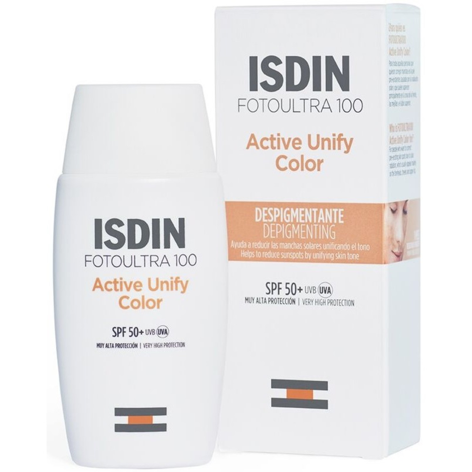 فلویید ضدآفتاب و رفع لک رنگی ایزدین Isdin Active Unify Color SPF50 حجم 50 میلی لیتر فلویید ضدآفتاب و رفع لک رنگی ایزدین Isdin Active Unify Color SPF50 حجم 50 میلی لیتر