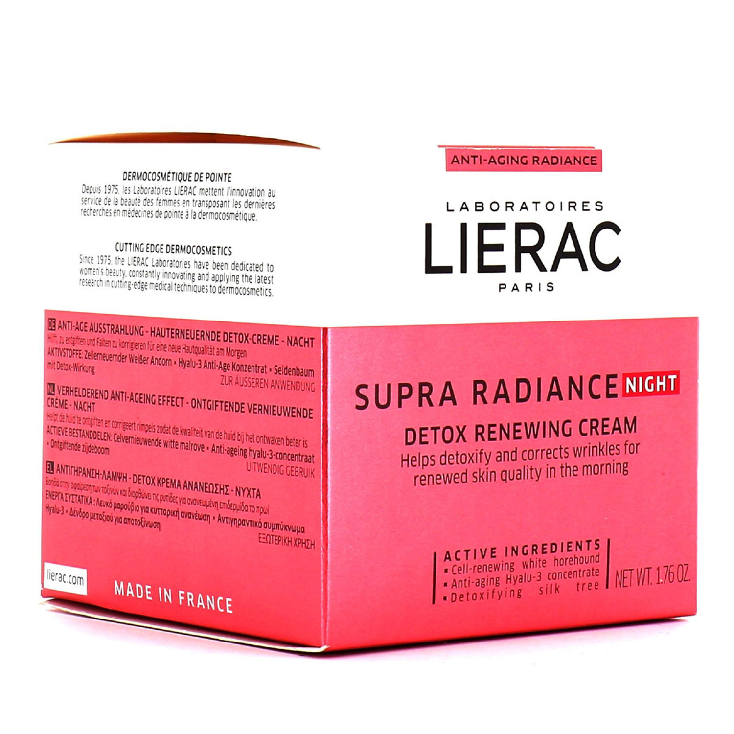 کرم نوسازی و سم زدای شب لیراک Lierac Supra Radiance Night حجم 50 میلی لیتر کرم نوسازی و سم زدای شب لیراک Lierac Supra Radiance Night حجم 50 میلی لیتر