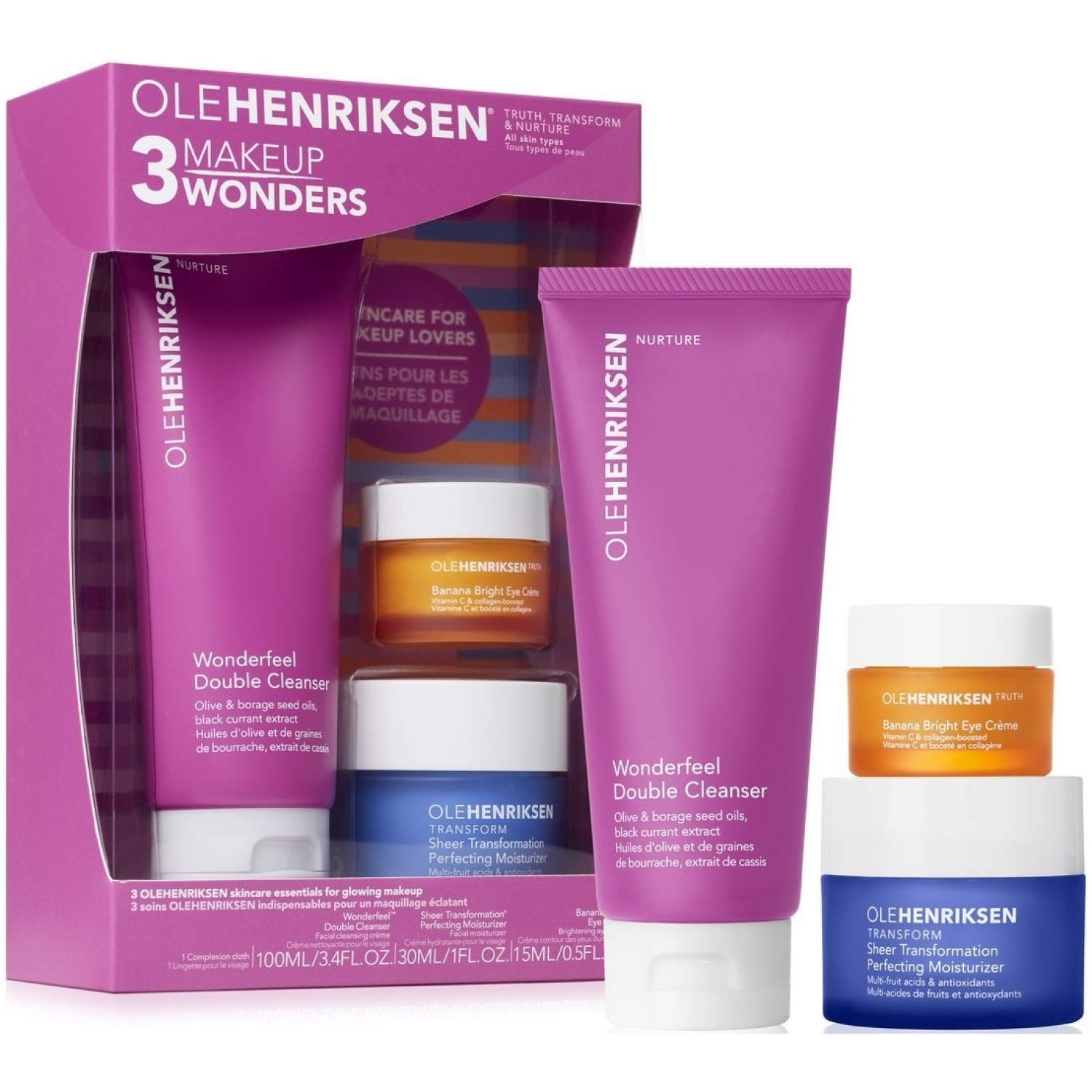 ست مراقبتی آرایش درخشان اولی هنریکسن واندرز Ole Henriksen 3 Makeup Wonders ست مراقبتی آرایش درخشان اولی هنریکسن واندرز Ole Henriksen 3 Makeup Wonders