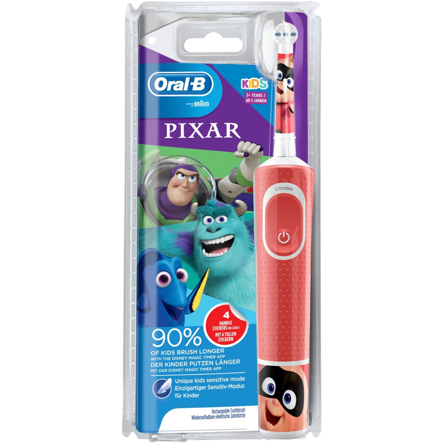 مسواک برقی کودک اورال بی طرح پیکسار Oral B Star Pixar مسواک برقی کودک اورال بی طرح پیکسار Oral B Star Pixar