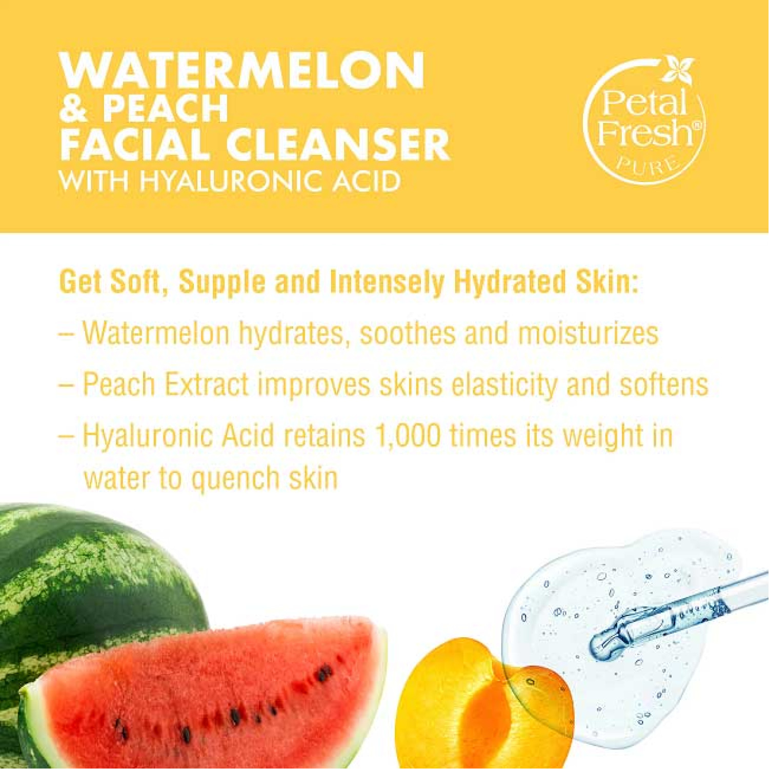 شوینده صورت هندوانه و هلوی پتال فرش Petal Fresh Watermelon Peach حجم 200 میلی لیتر شوینده صورت هندوانه و هلوی پتال فرش Petal Fresh Watermelon Peach حجم 200 میلی لیتر
