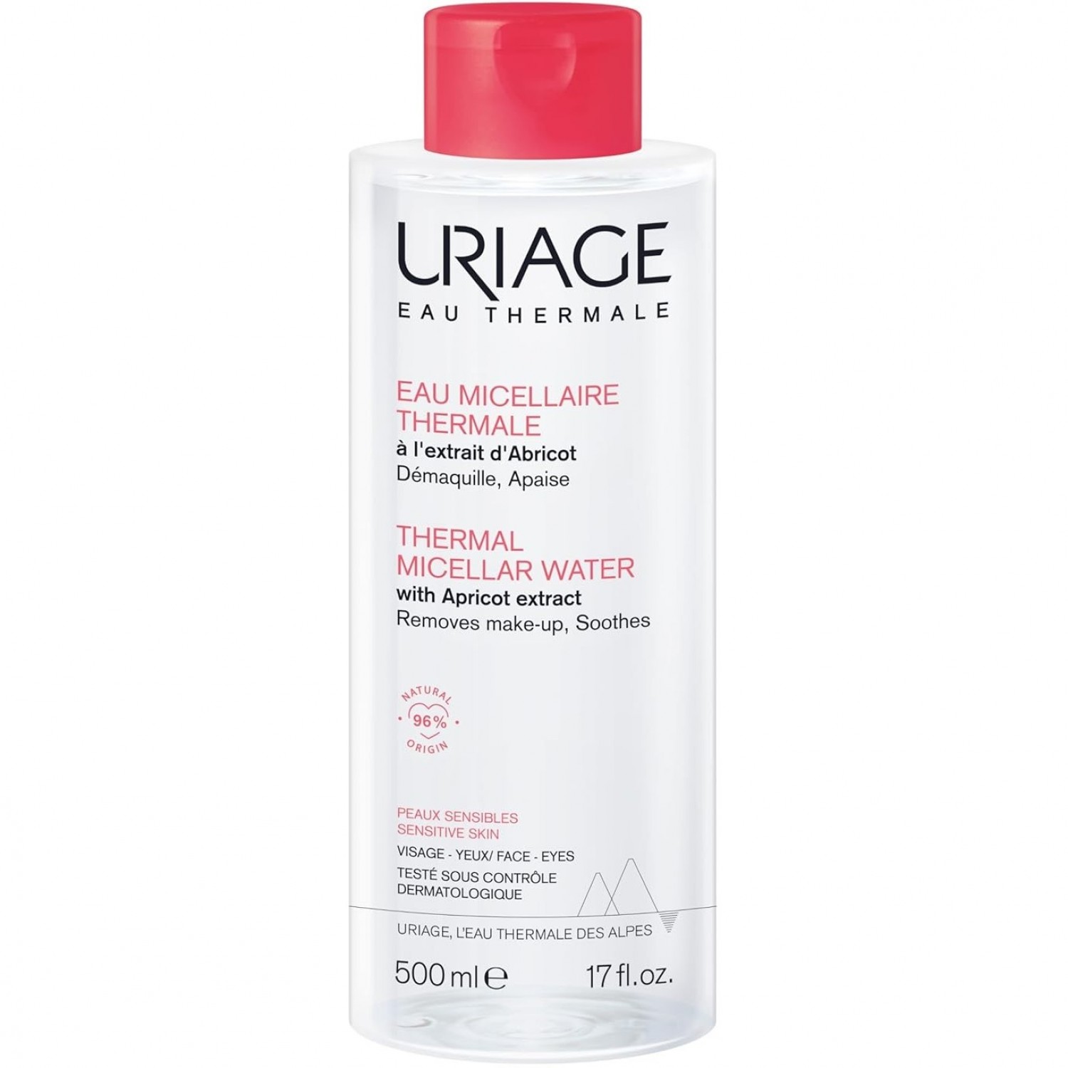 میسلار واتر پاک کننده پوست حساس اوریاژ Uriage Thermal Sensitive حجم 500 میلی لیتر میسلار واتر پاک کننده پوست حساس اوریاژ Uriage Thermal Sensitive حجم 500 میلی لیتر