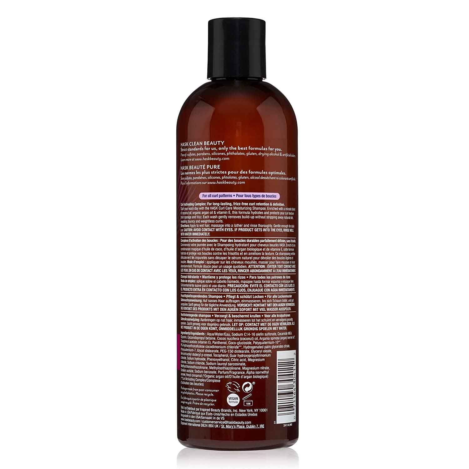 شامپو آبرسان و مراقبت از موهای فر هاسک Hask Curl Care حجم 355 میلی لیتر شامپو آبرسان و مراقبت از موهای فر هاسک Hask Curl Care حجم 355 میلی لیتر