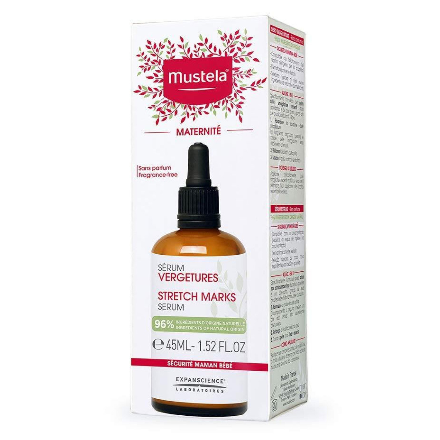 سرم ضد ترک و کشیدگی پوست بدن موستلا Mustela Stretch Marks حجم 45 میلی لیتر سرم ضد ترک و کشیدگی پوست بدن موستلا Mustela Stretch Marks حجم 45 میلی لیتر