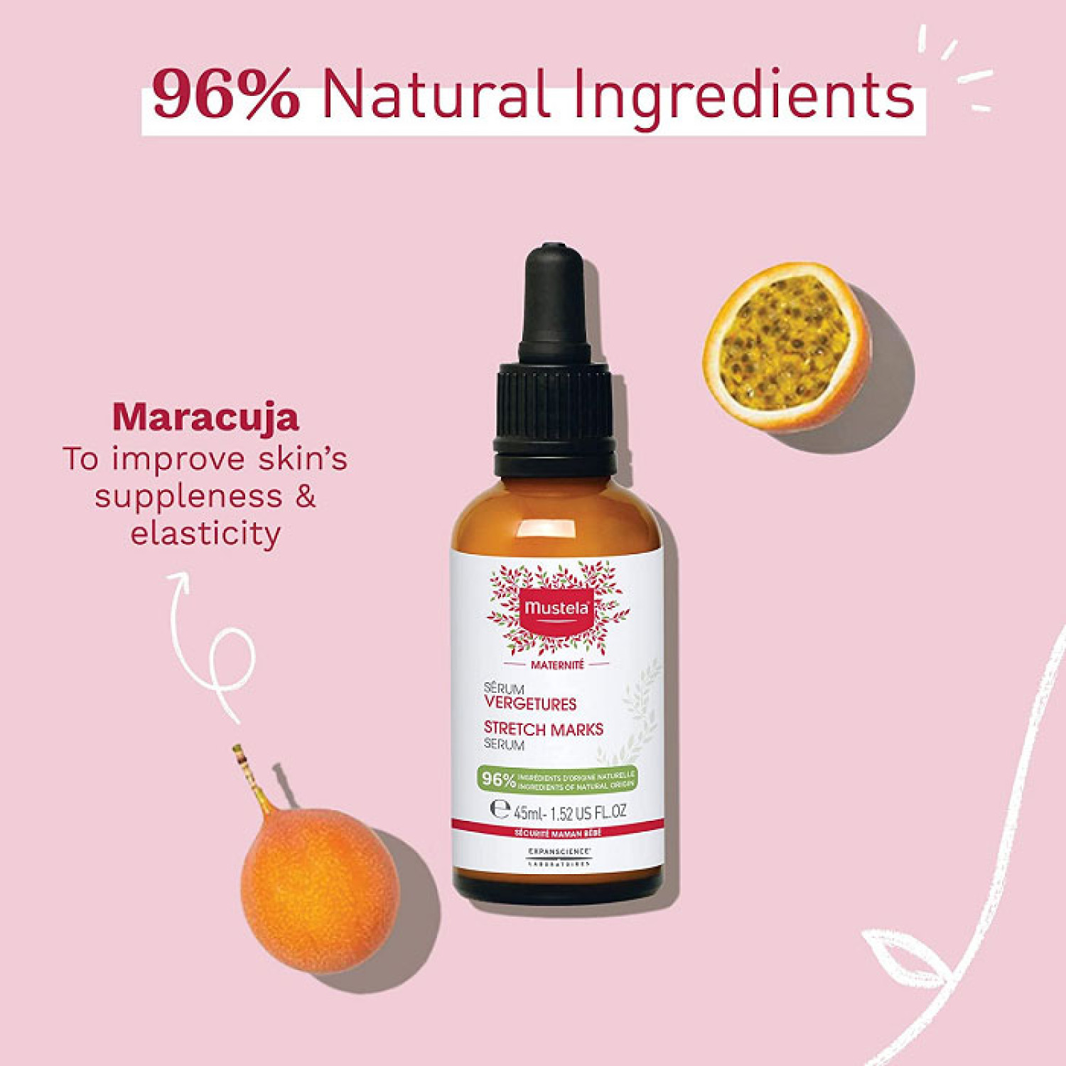 سرم ضد ترک و کشیدگی پوست بدن موستلا Mustela Stretch Marks حجم 45 میلی لیتر سرم ضد ترک و کشیدگی پوست بدن موستلا Mustela Stretch Marks حجم 45 میلی لیتر