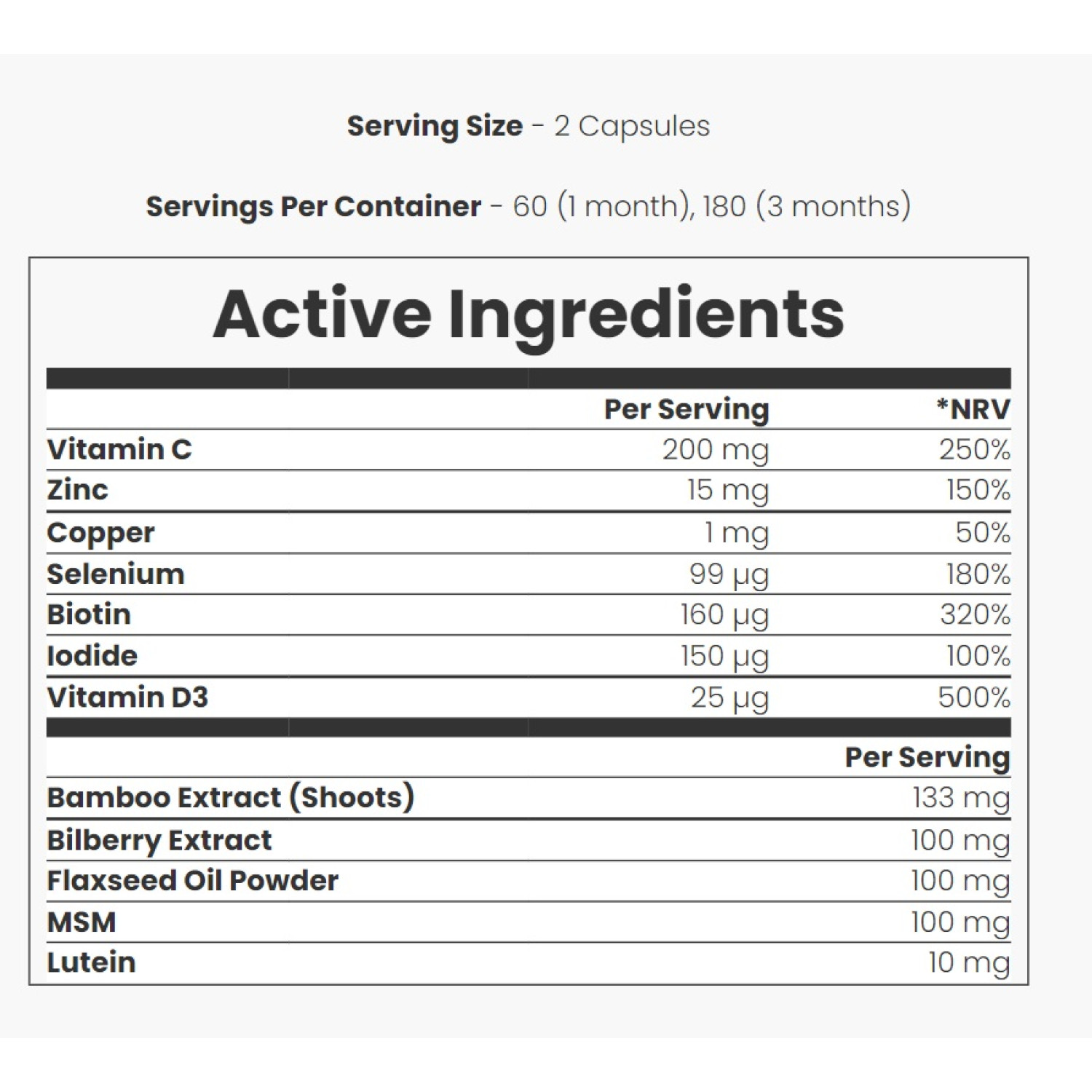مکمل تقویت مو پوست و ناخن مای ویتامینز Myvitamins Hair Skin Nails تعداد 180 عدد مکمل تقویت مو پوست و ناخن مای ویتامینز Myvitamins Hair Skin Nails تعداد 180 عدد