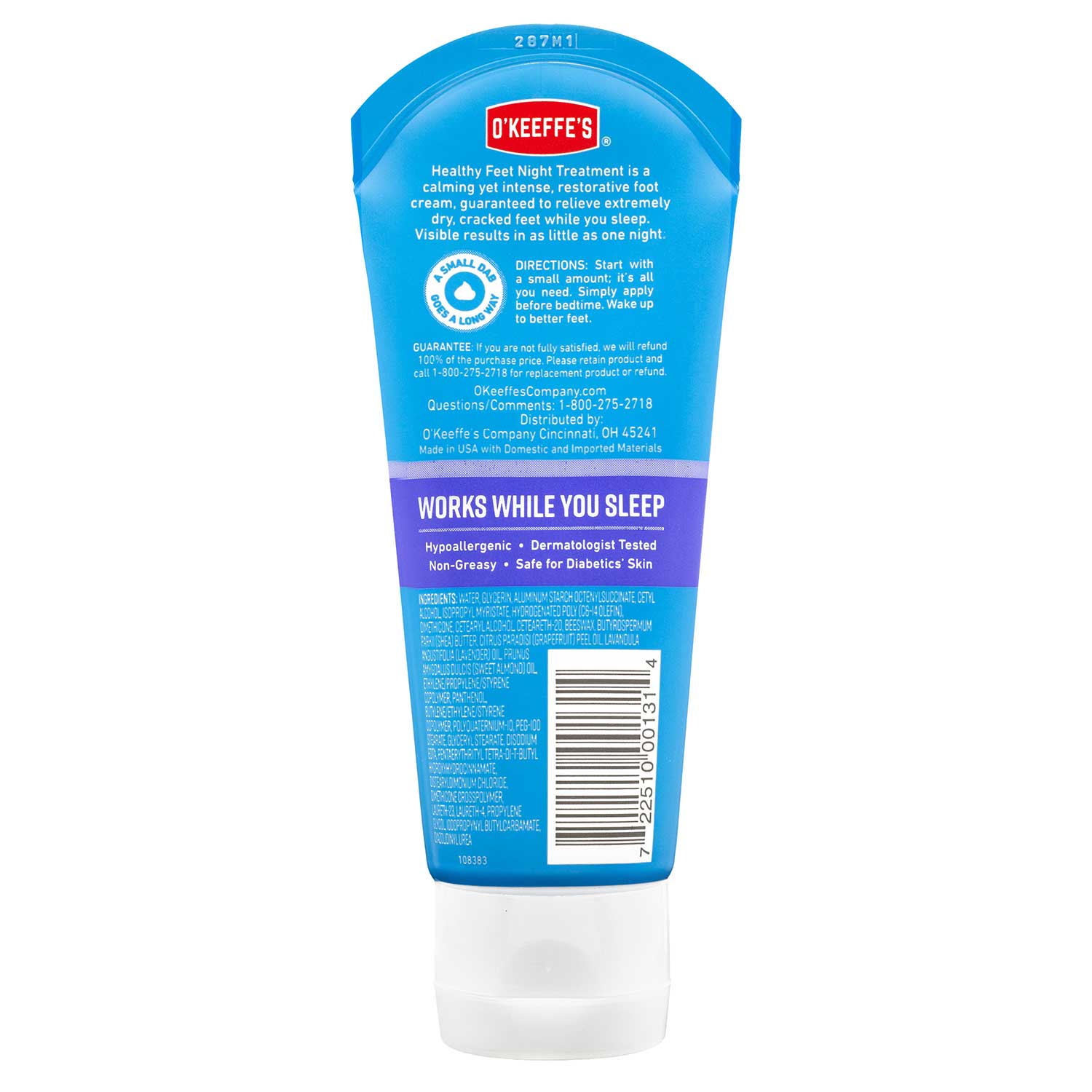 کرم شب ترمیم کننده قوی ترک پای اوکیفس OKeeffes Healthy Feet Night وزن 85 گرم کرم شب ترمیم کننده قوی ترک پای اوکیفس OKeeffes Healthy Feet Night وزن 85 گرم