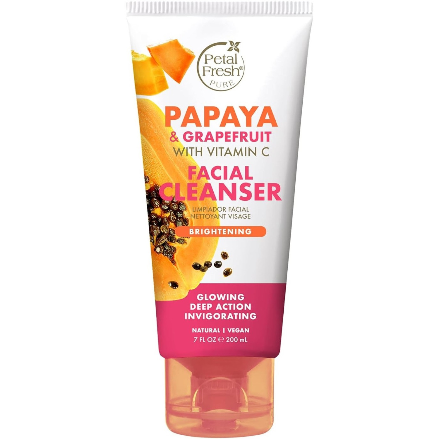 ژل شوینده و روشن کننده پاپایای پتال فرش Petal Fresh Papaya حجم 200 میلی لیتر