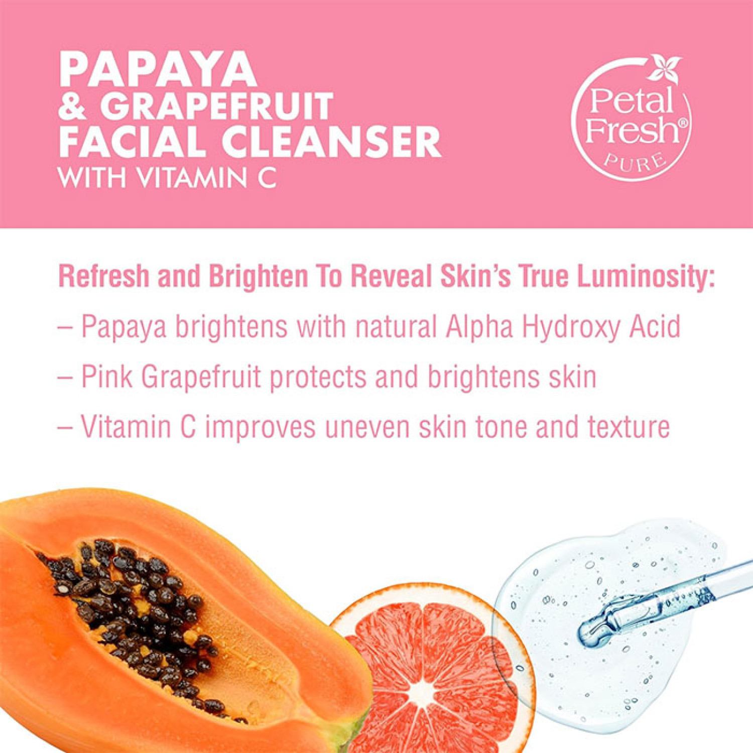 ژل شوینده و روشن کننده پاپایای پتال فرش Petal Fresh Papaya حجم 200 میلی لیتر