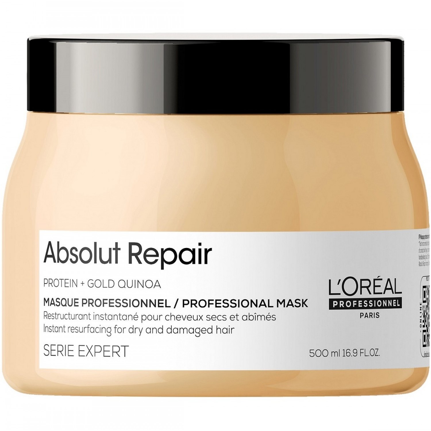 ماسک ترمیم کننده موی حرفه ای لورال سری اکسپرت LOreal Absolute Repair حجم 500 میلی لیتر ماسک ترمیم کننده موی حرفه ای لورال سری اکسپرت LOreal Absolute Repair حجم 500 میلی لیتر