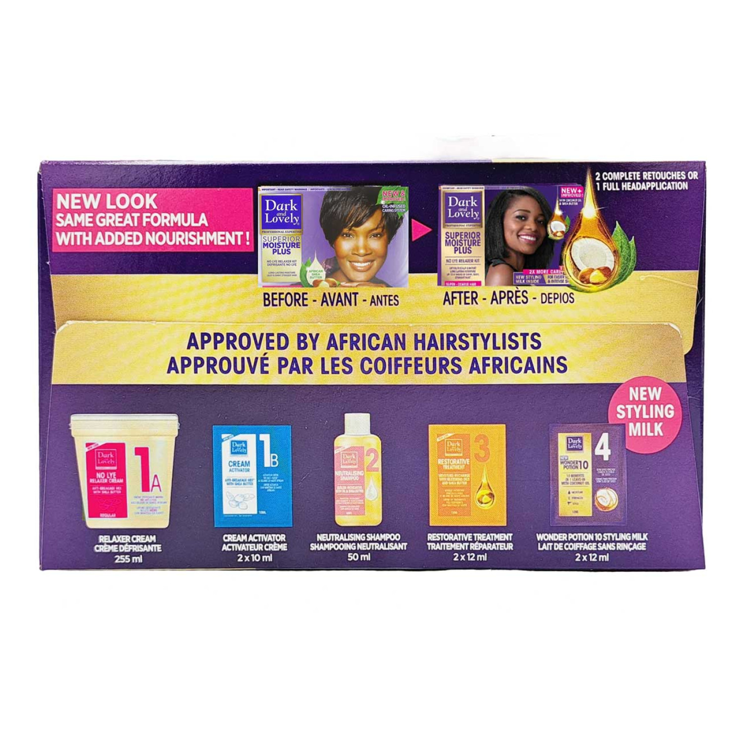 کیت ریلکسر صاف کننده موی دارک اند لاولی سوپر Moisture Plus Super کیت ریلکسر صاف کننده موی دارک اند لاولی سوپر Moisture Plus Super