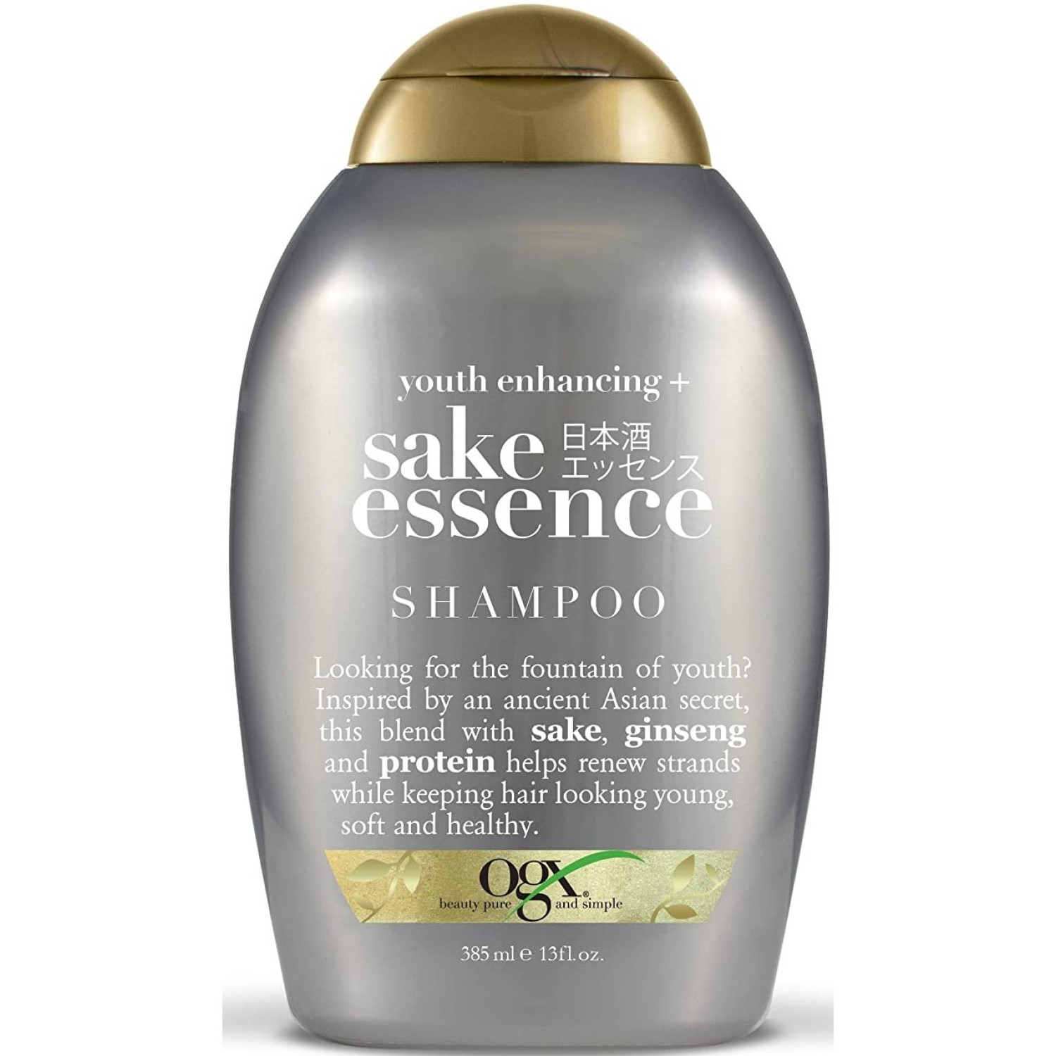 شامپو جوان کننده موی او جی ایکس ساکی اسنس Ogx Sake Essence حجم 385 میلی لیتر