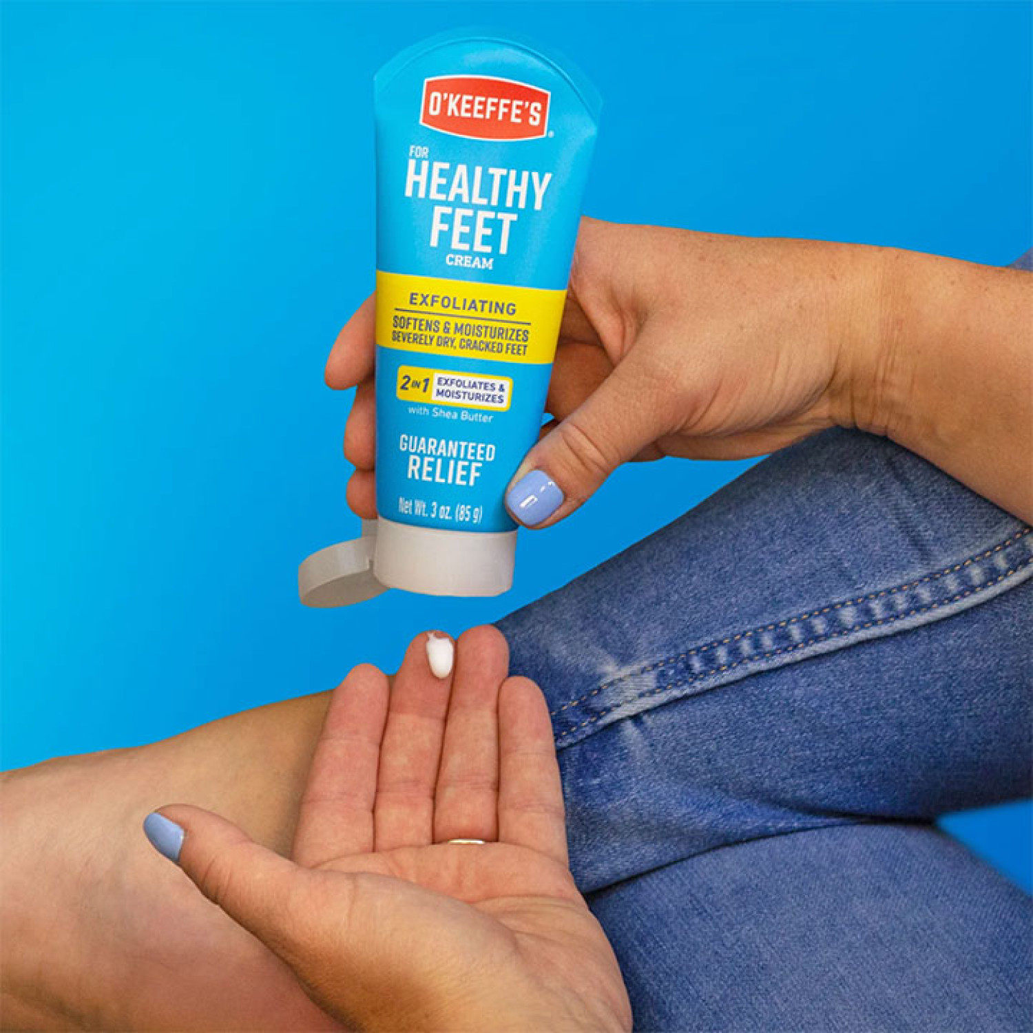کرم لایه بردار و ترمیم کننده قوی ترک پای اوکیفس OKeeffes Healthy Feet Exfoliating وزن 85 گرم