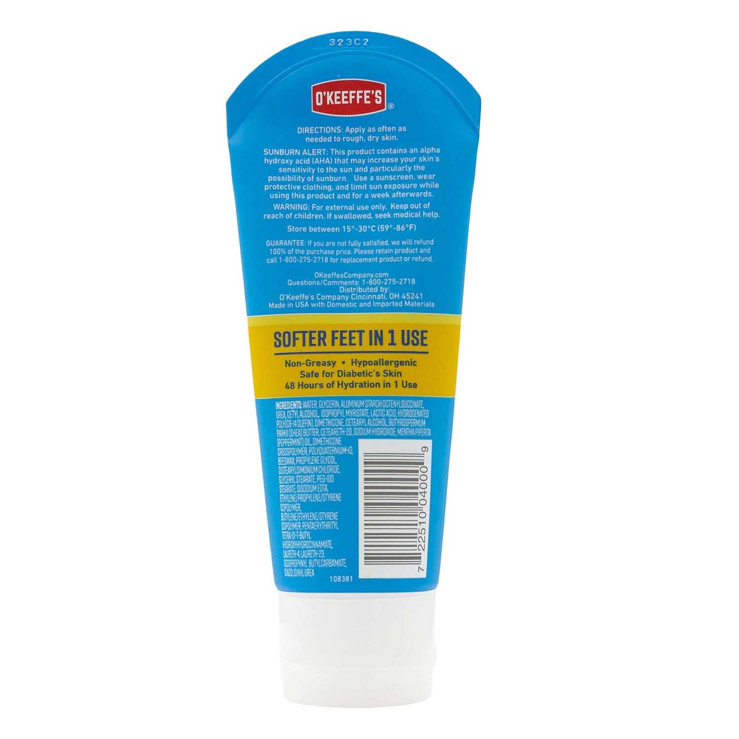 کرم لایه بردار و ترمیم کننده قوی ترک پای اوکیفس OKeeffes Healthy Feet Exfoliating وزن 85 گرم