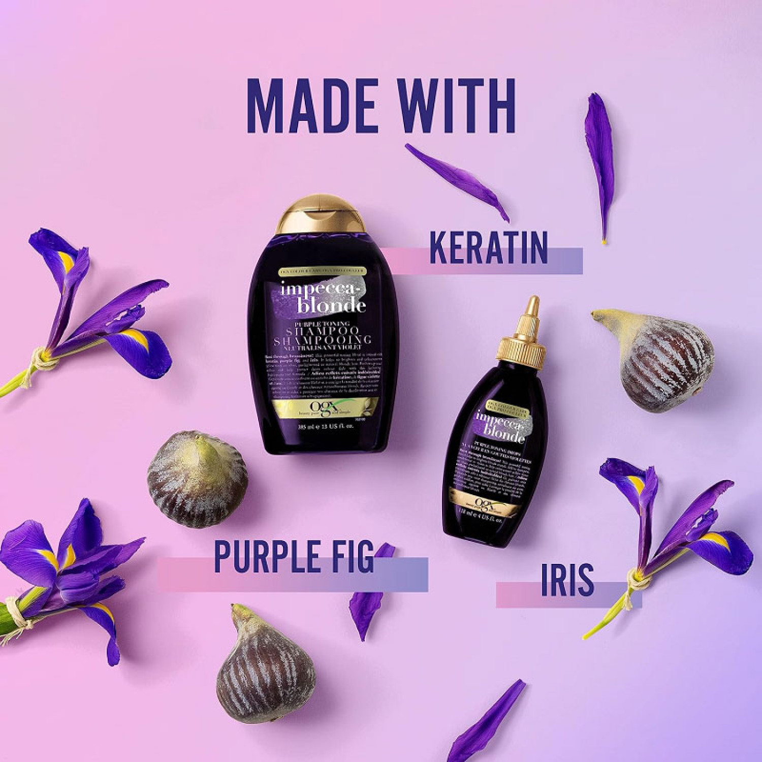 شامپو ضد زردی موهای بلوند و پلاتینه او جی ایکس Ogx Purple Toning حجم 385 میلی لیتر شامپو ضد زردی موهای بلوند و پلاتینه او جی ایکس Ogx Purple Toning حجم 385 میلی لیتر