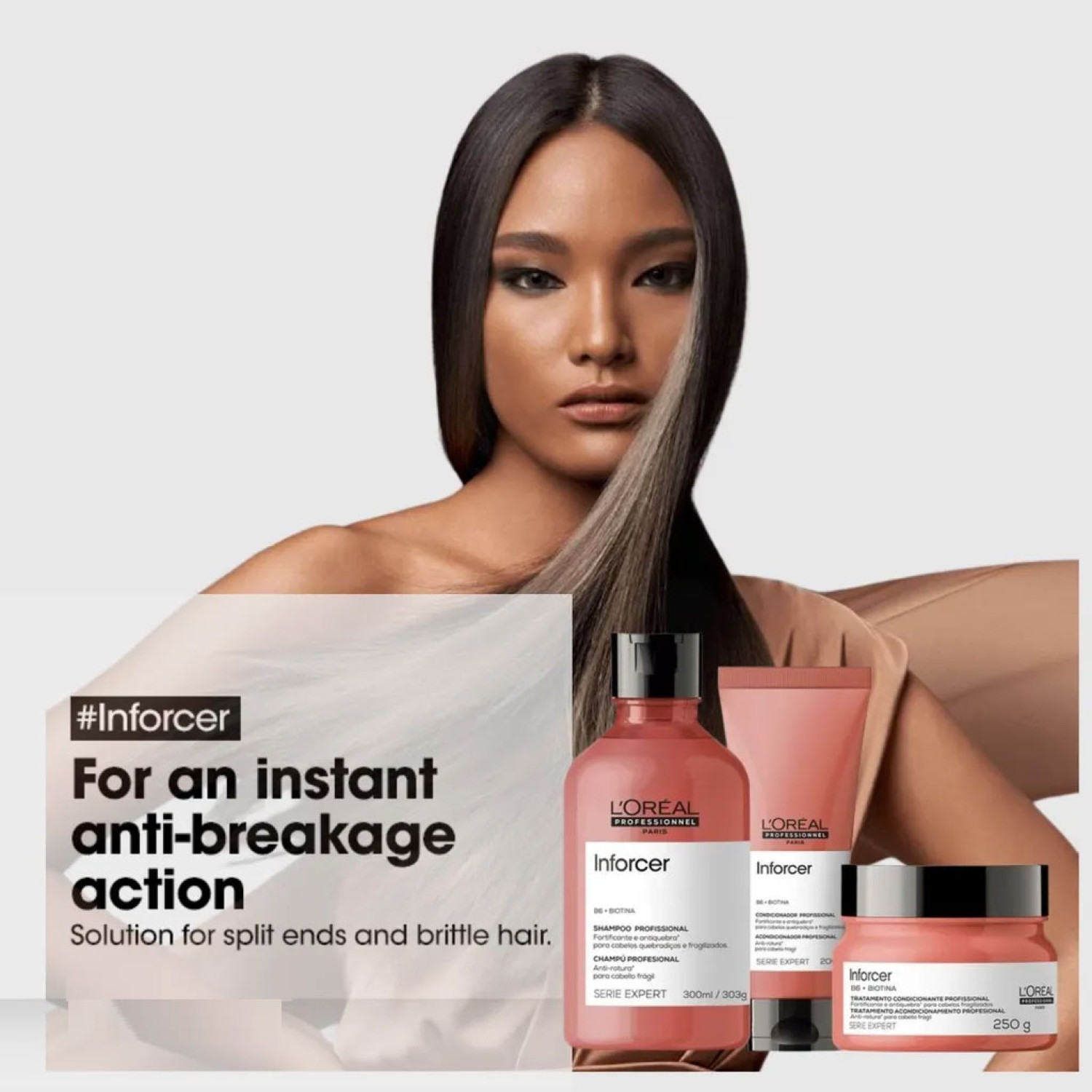 ماسک موی حرفه ای استحکام بخش و ضد شکنندگی لورال سری اکسپرت LOreal Inforcer حجم 250 میلی لیتر ماسک موی حرفه ای استحکام بخش و ضد شکنندگی لورال سری اکسپرت LOreal Inforcer حجم 250 میلی لیتر