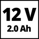 دریل گیربکس دو سرعته 12 ولتی 10 میلیمتری اینهل مدل TE-CD 12/1 3X-Li ( حاوی یک باطری 2 آمپری -3 مدل سه نظام ) 