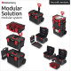 ست جعبه ابزار ماژولارKistenberg مدل KMSS553585B - ظرفیت 50 کیلوگرم با چرخ و دسته تلسکوپی- ساخت لهستان ست جعبه ابزار ماژولارKistenberg مدل KMSS553585B - ظرفیت 50 کیلوگرم با چرخ و دسته تلسکوپی- ساخت لهستان