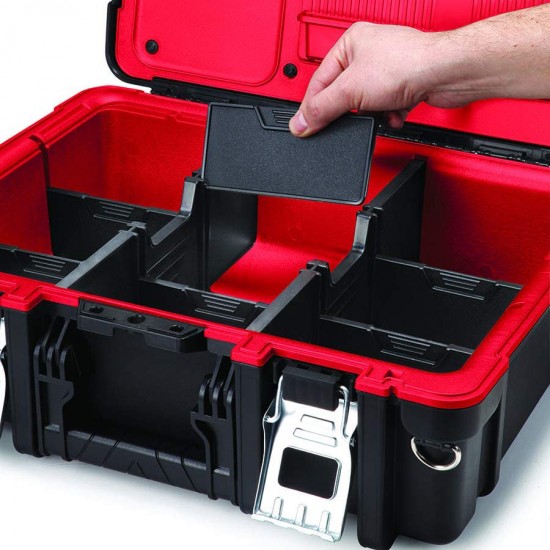جعبه ابزار قابل حمل برند کتر ( کیف حمل تکنسین ) رنگ مشکی قرمز